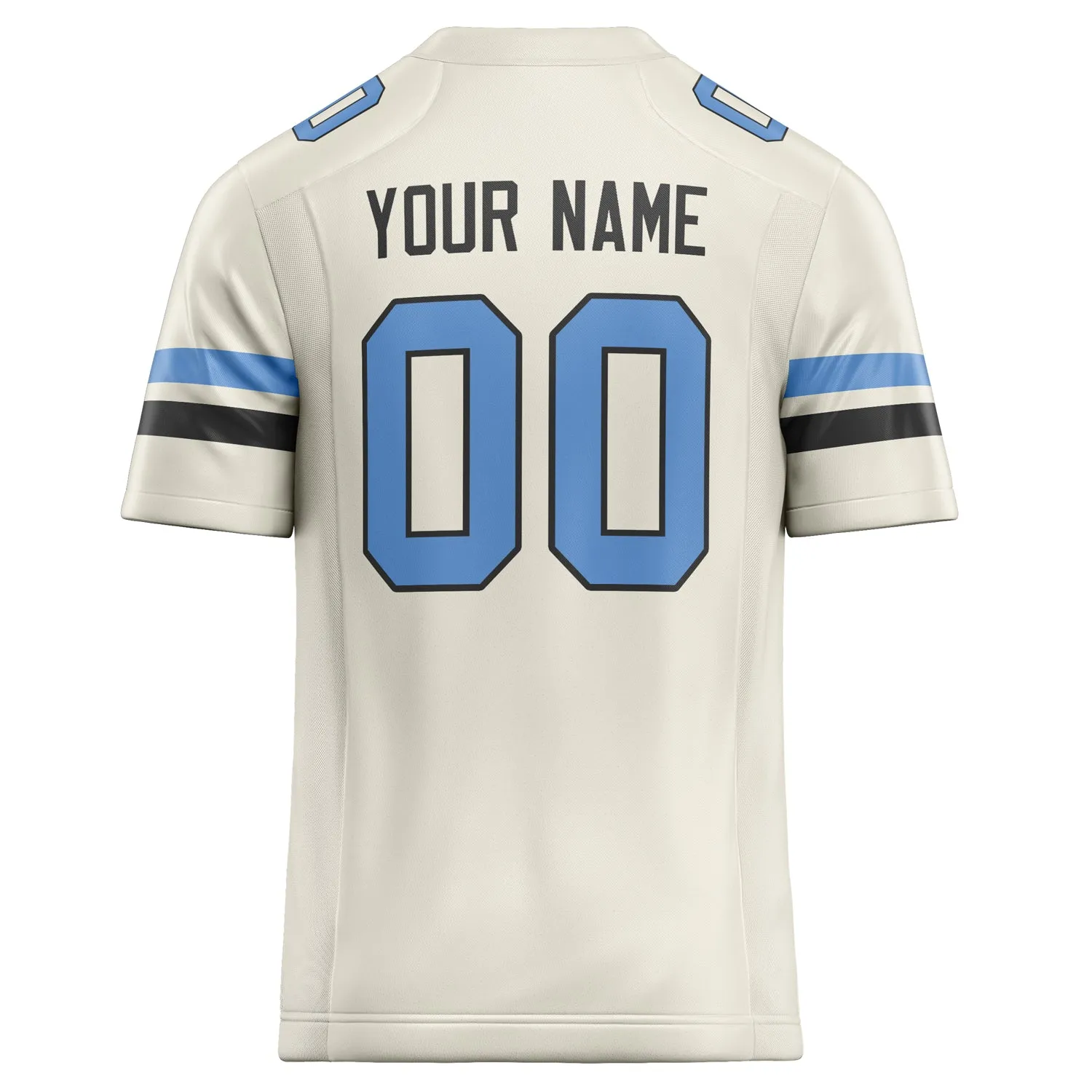 Custom Cream light blue Solid Colour Football Jersey sold by Tailorly product image thumbnail 4