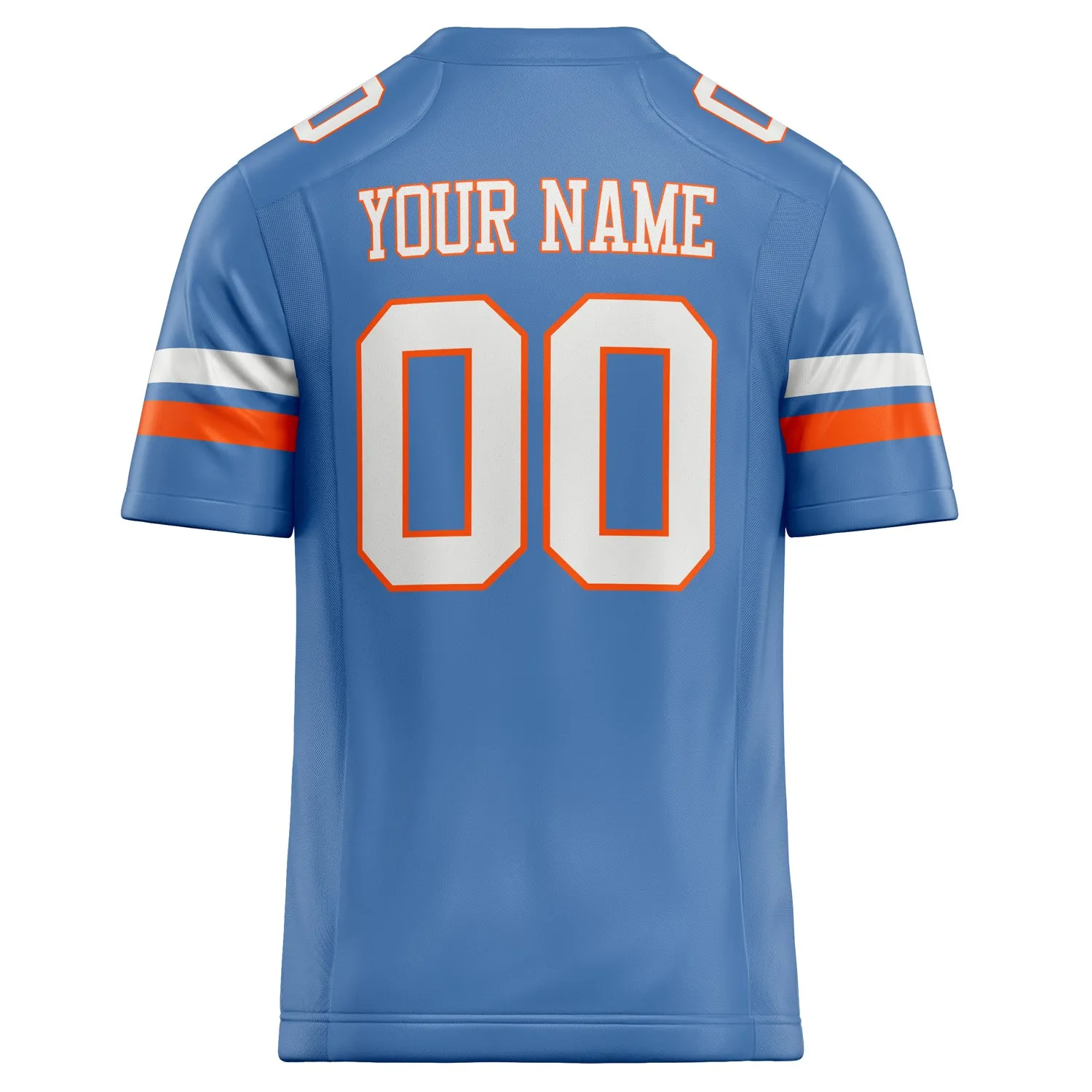 Custom Electric Blue White Solid Colour Football Jersey sold by Tailorly product image thumbnail 4