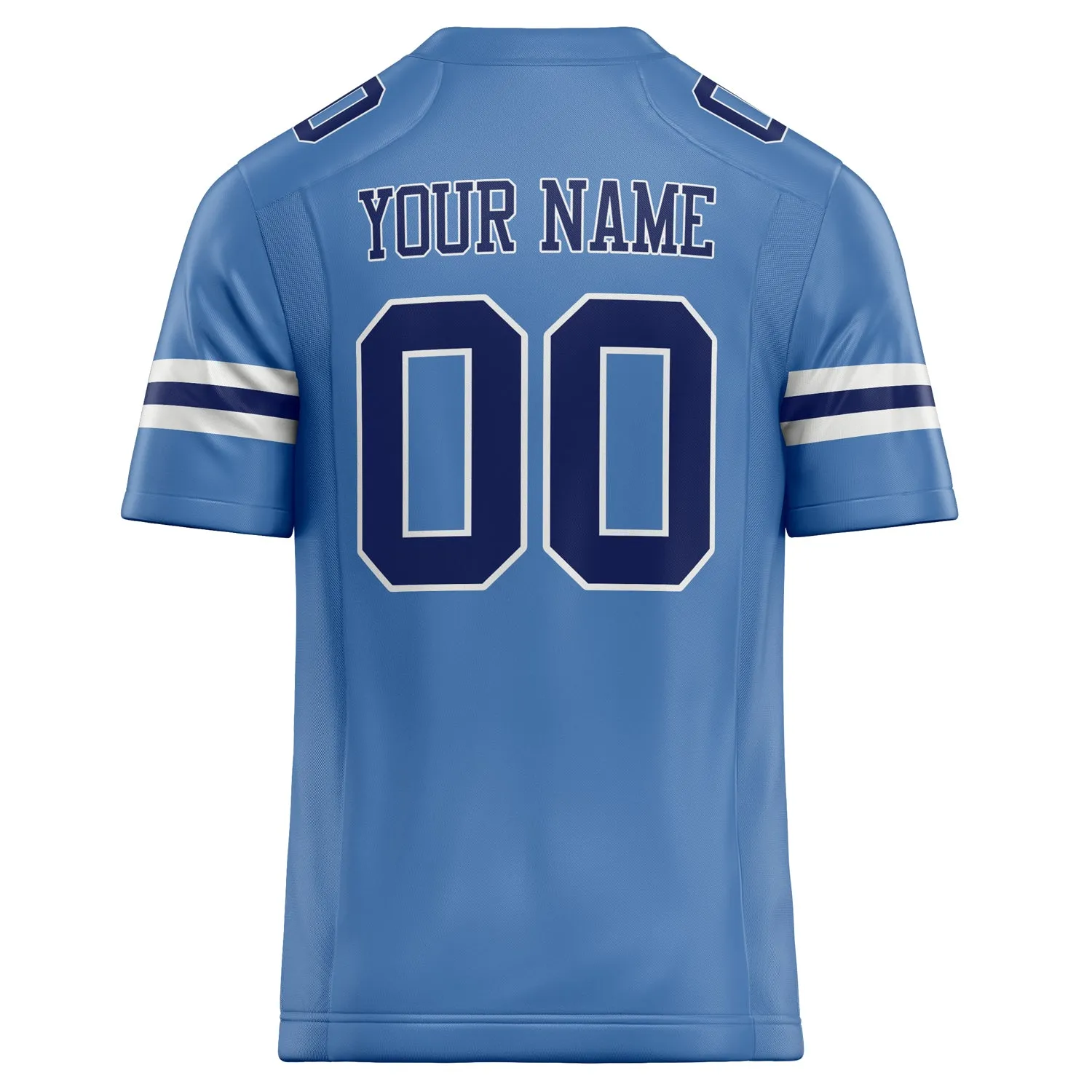 Custom Electric Blue navy Solid Colour Football Jersey sold by Tailorly product image thumbnail 4