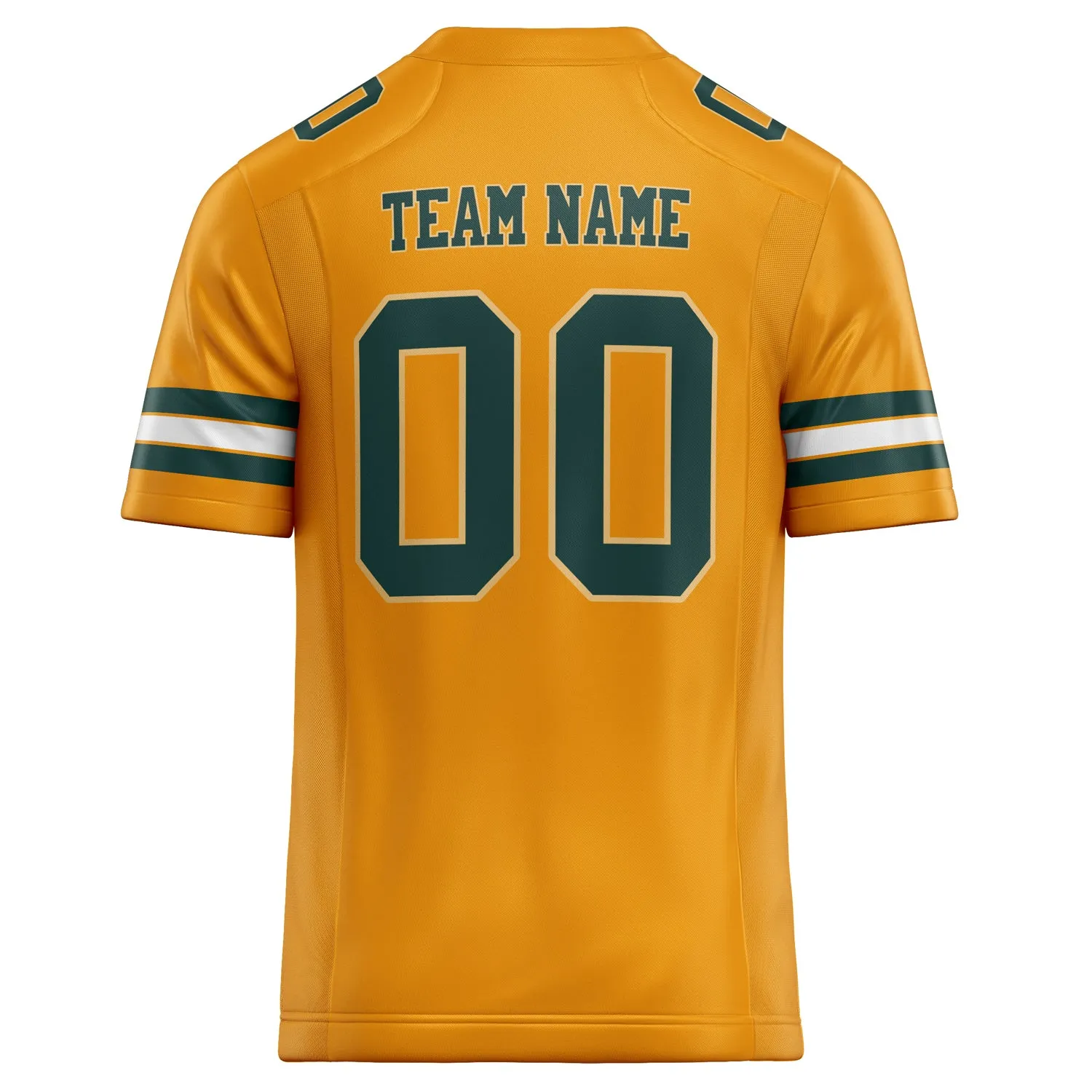 Custom Gold green Solid Colour Football Jersey sold by Tailorly product image thumbnail 4