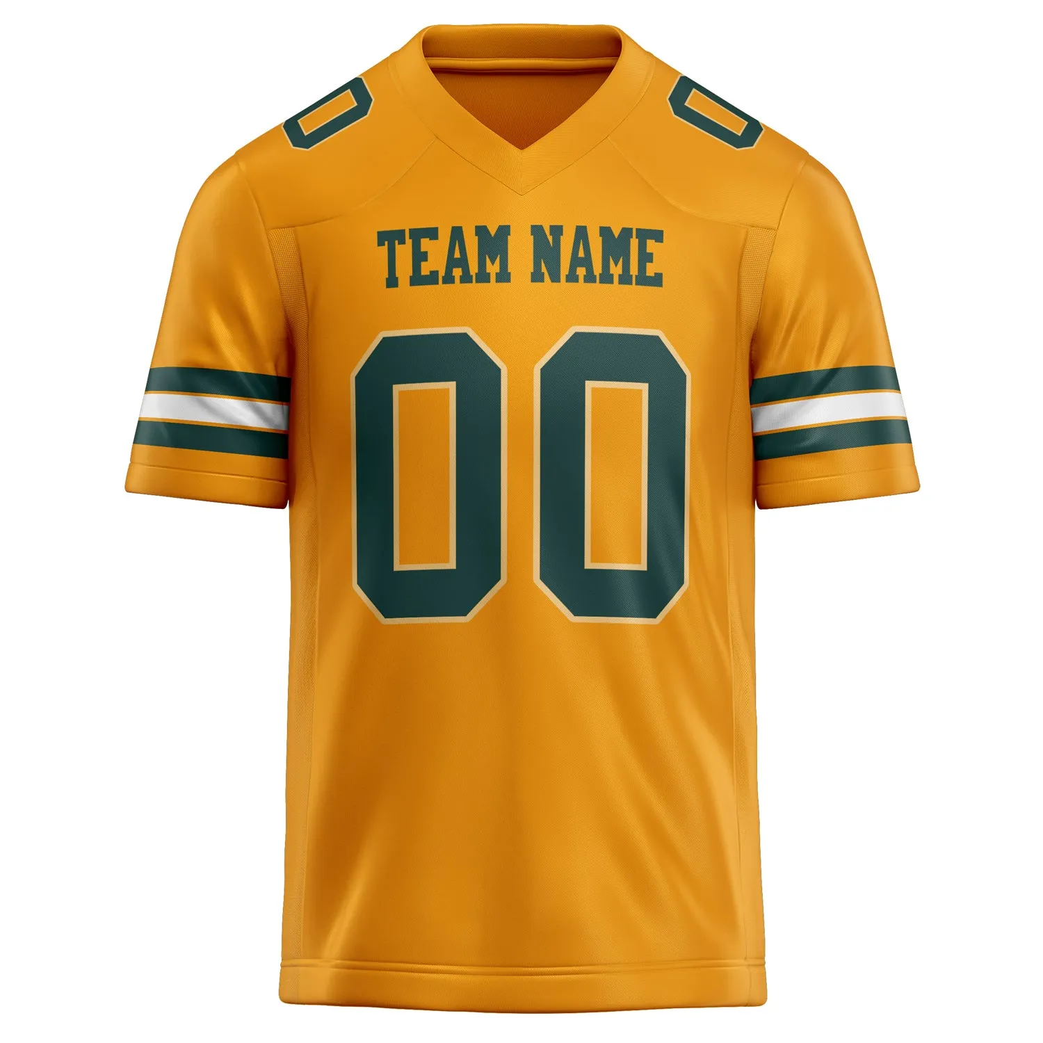 Custom Gold green Solid Colour Football Jersey sold by Tailorly product image thumbnail 2