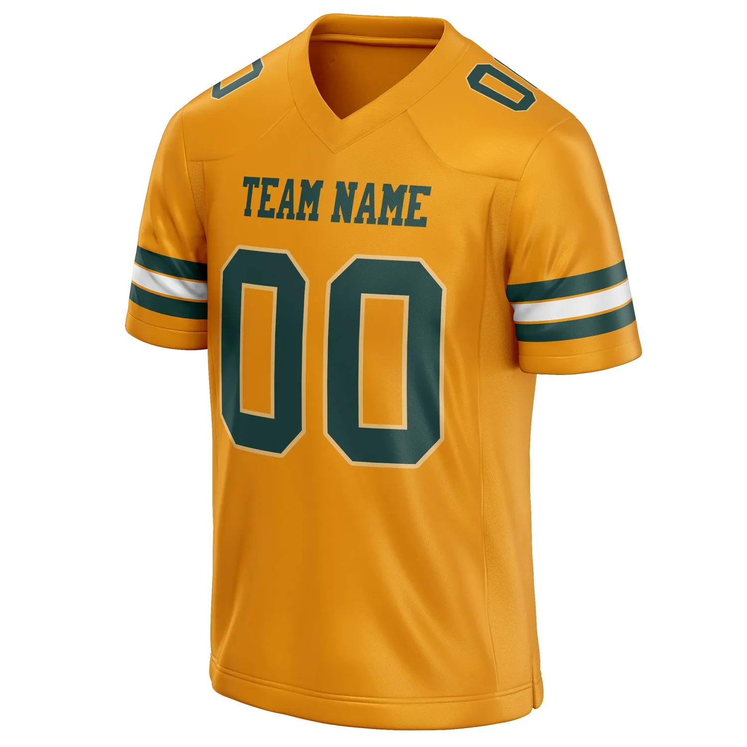 Custom Gold green Solid Colour Football Jersey sold by Tailorly product image thumbnail 3
