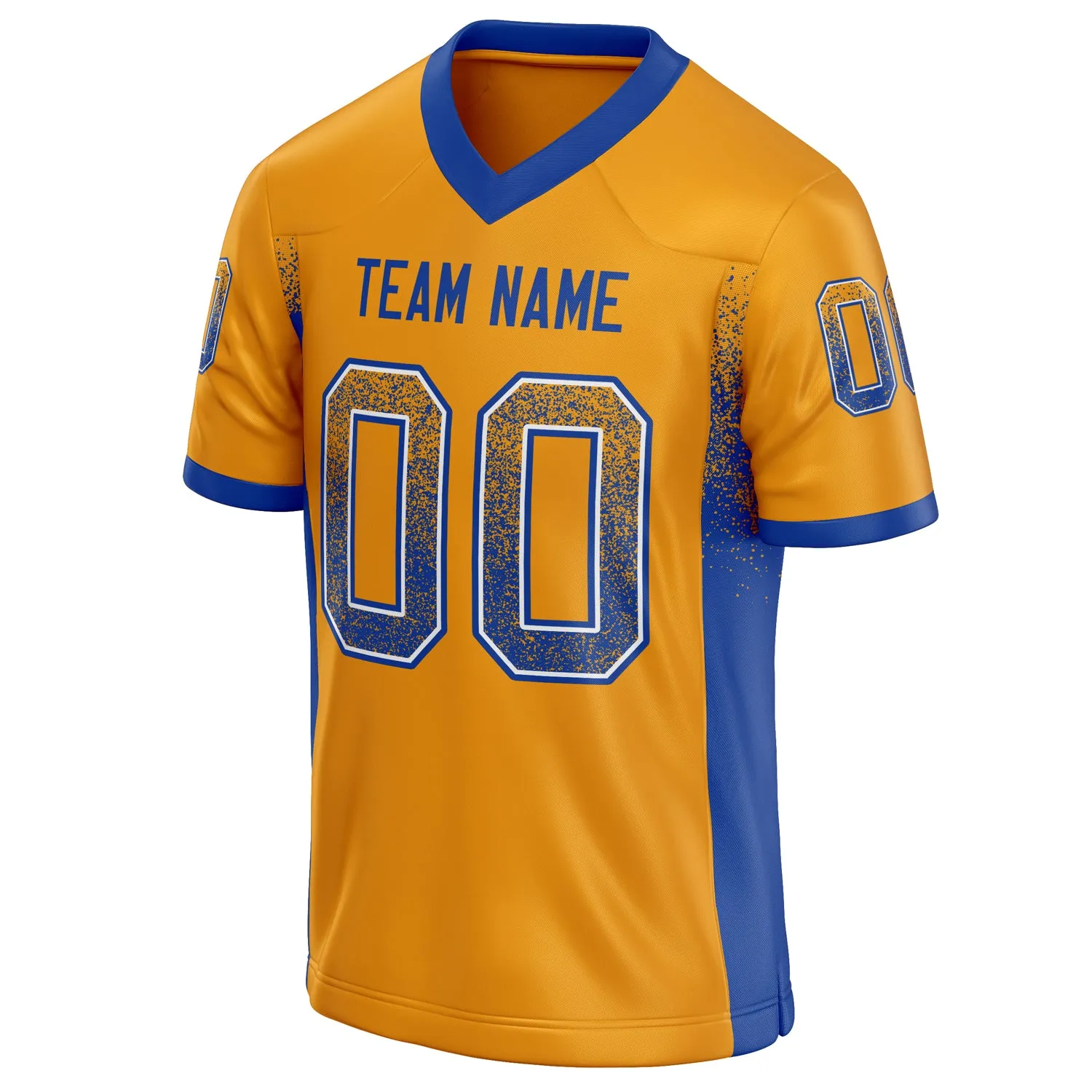 Custom Gold royal Solid Colour Football Jersey sold by Tailorly product image thumbnail 3
