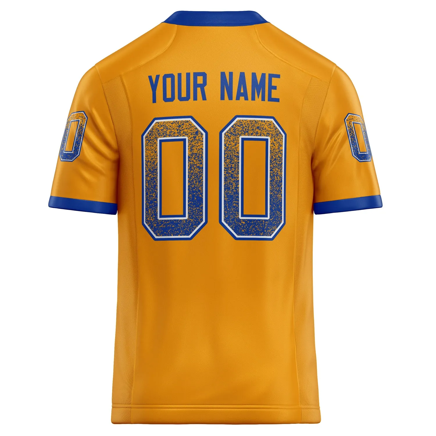 Custom Gold royal Solid Colour Football Jersey sold by Tailorly product image thumbnail 4