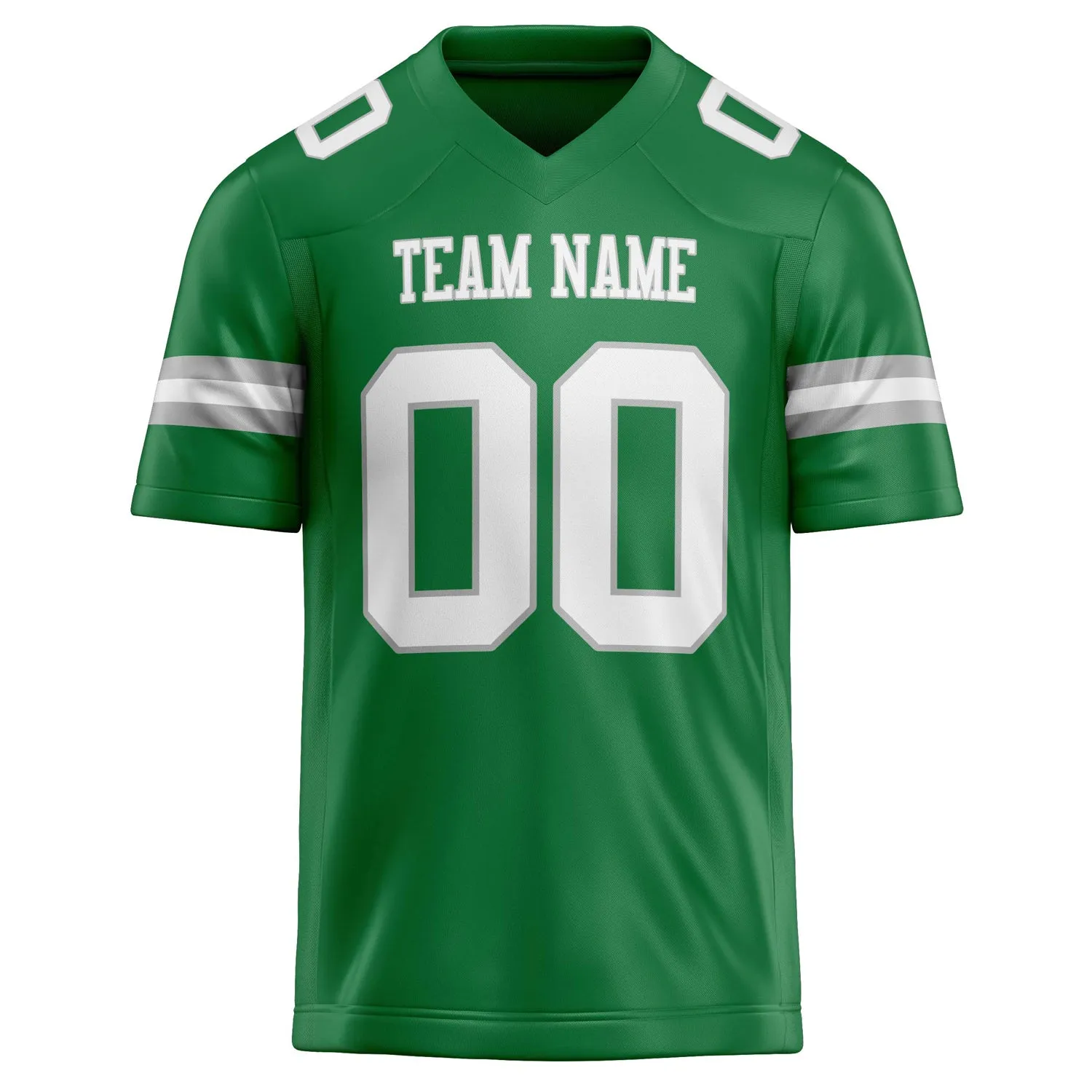 Custom Grass Green White Solid Colour Football Jersey sold by Tailorly product image thumbnail 2