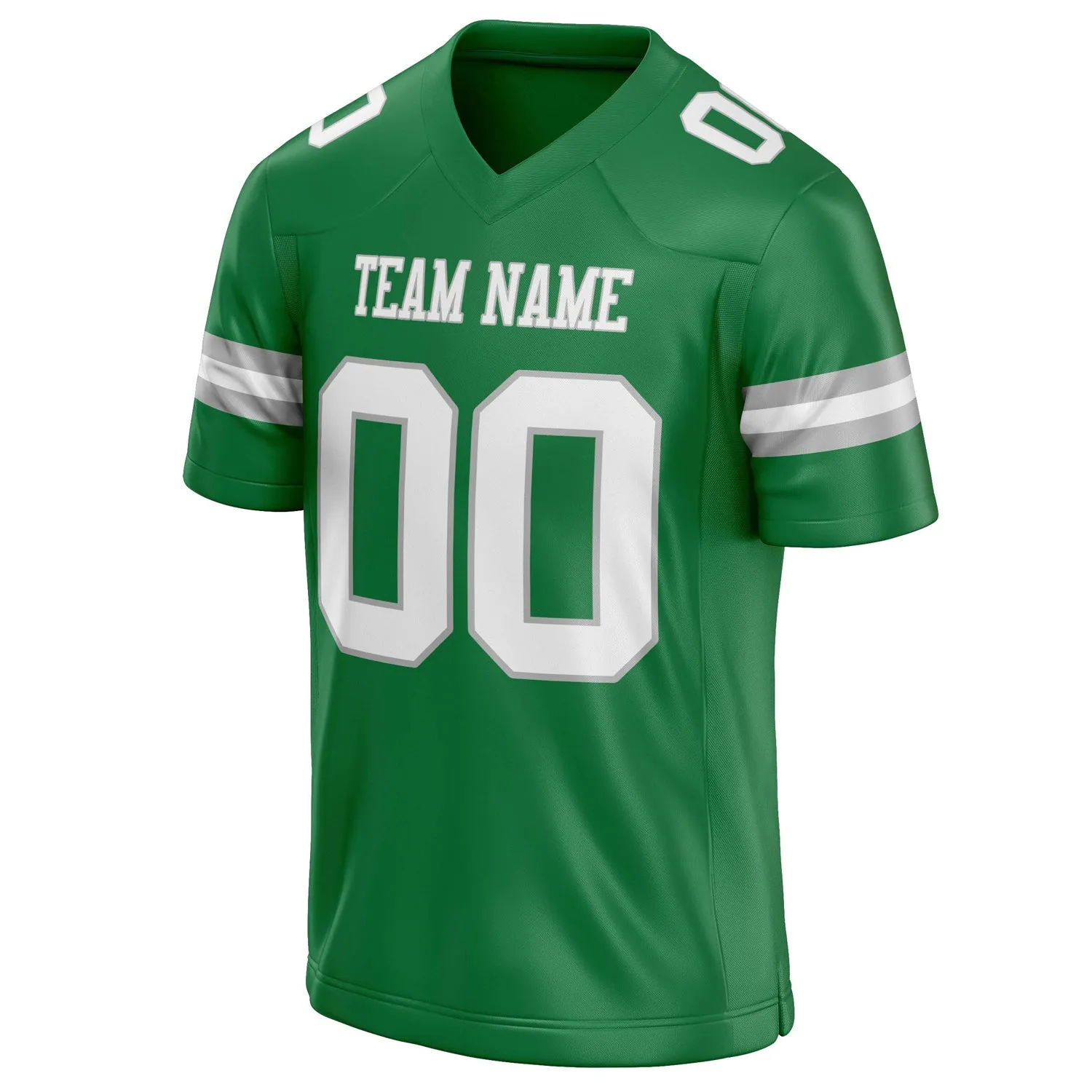 Custom Grass Green White Solid Colour Football Jersey sold by Tailorly product image thumbnail 3