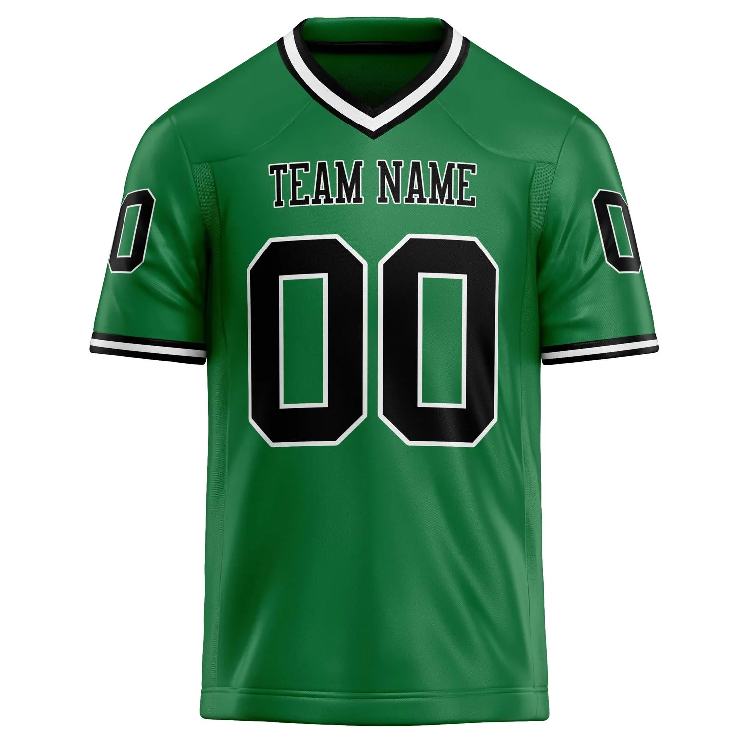 Custom Grass Green Black Solid Colour Football Jersey sold by Tailorly product image thumbnail 2