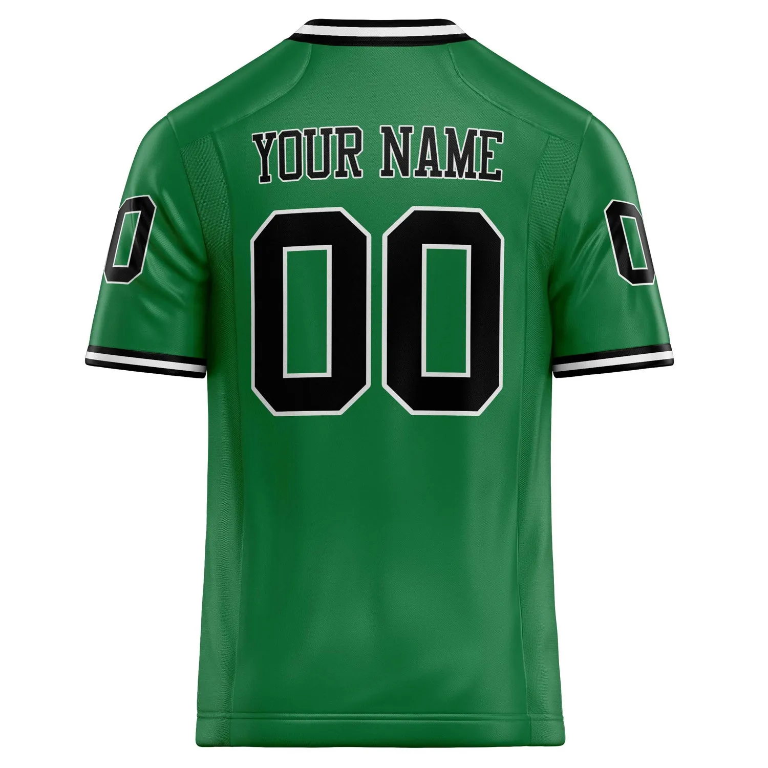 Custom Grass Green Black Solid Colour Football Jersey sold by Tailorly product image thumbnail 4