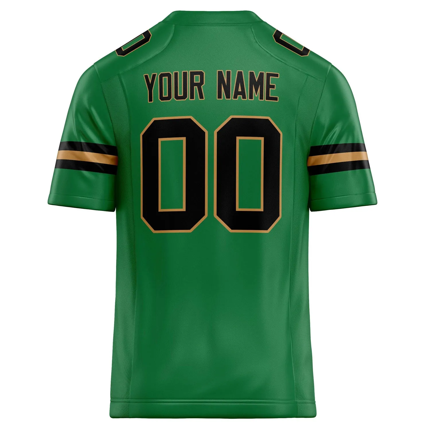 Custom Grass Green Black Solid Colour Football Jersey sold by Tailorly product image thumbnail 4