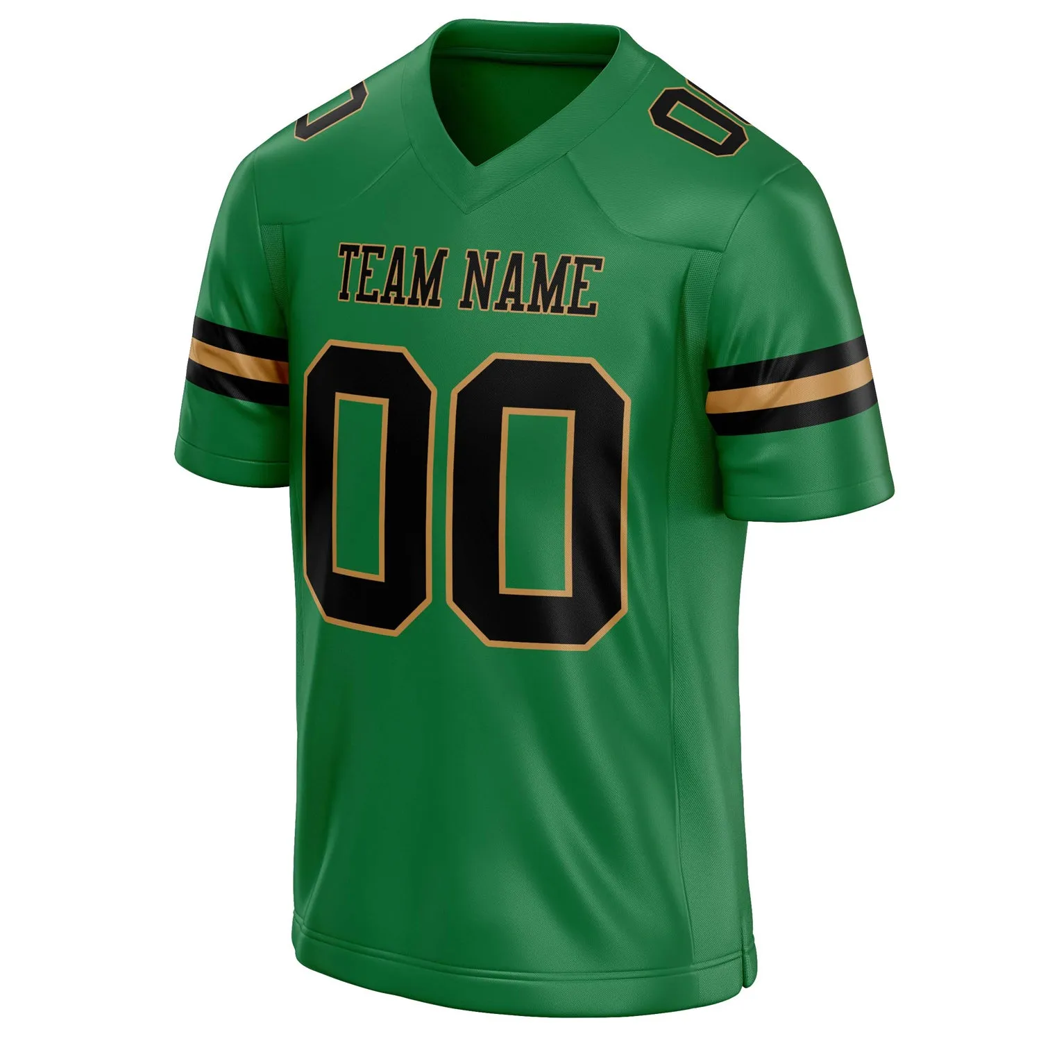 Custom Grass Green Black Solid Colour Football Jersey sold by Tailorly product image thumbnail 3