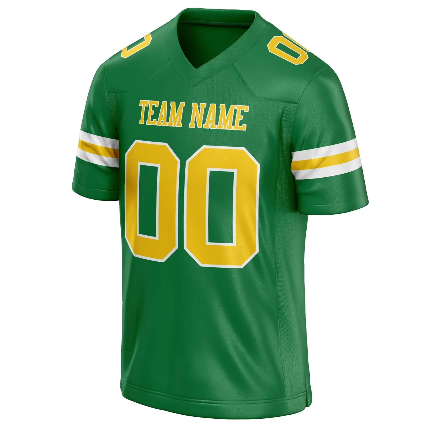 Custom Grass Green gold Solid Colour Football Jersey sold by Tailorly product image thumbnail 3