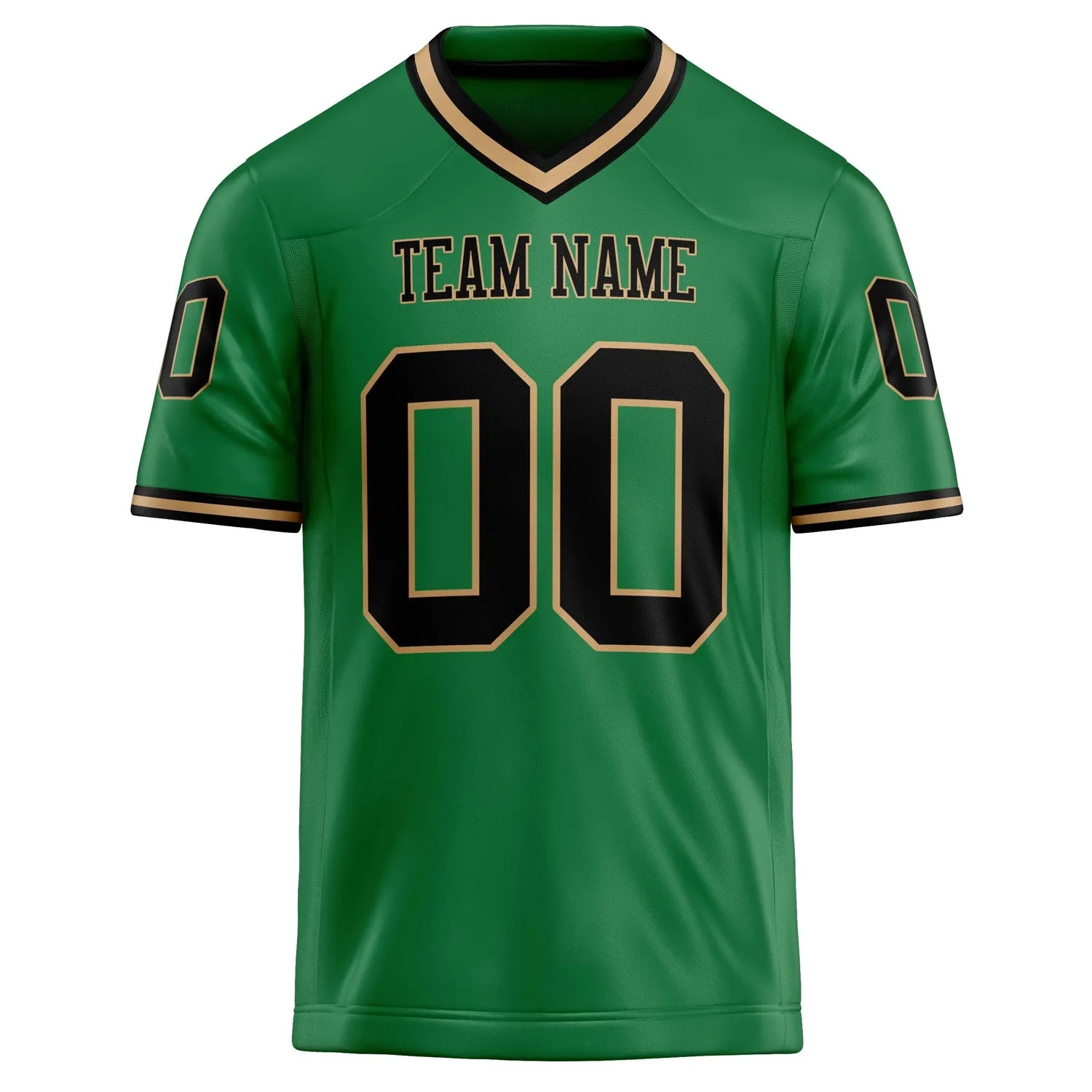 Custom Grass Green Black Solid Colour Football Jersey sold by Tailorly product image thumbnail 2