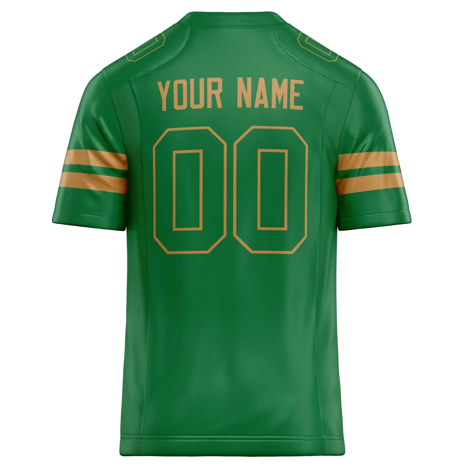 Custom Grass Green old gold Solid Colour Football Jersey sold by Tailorly product image thumbnail 4