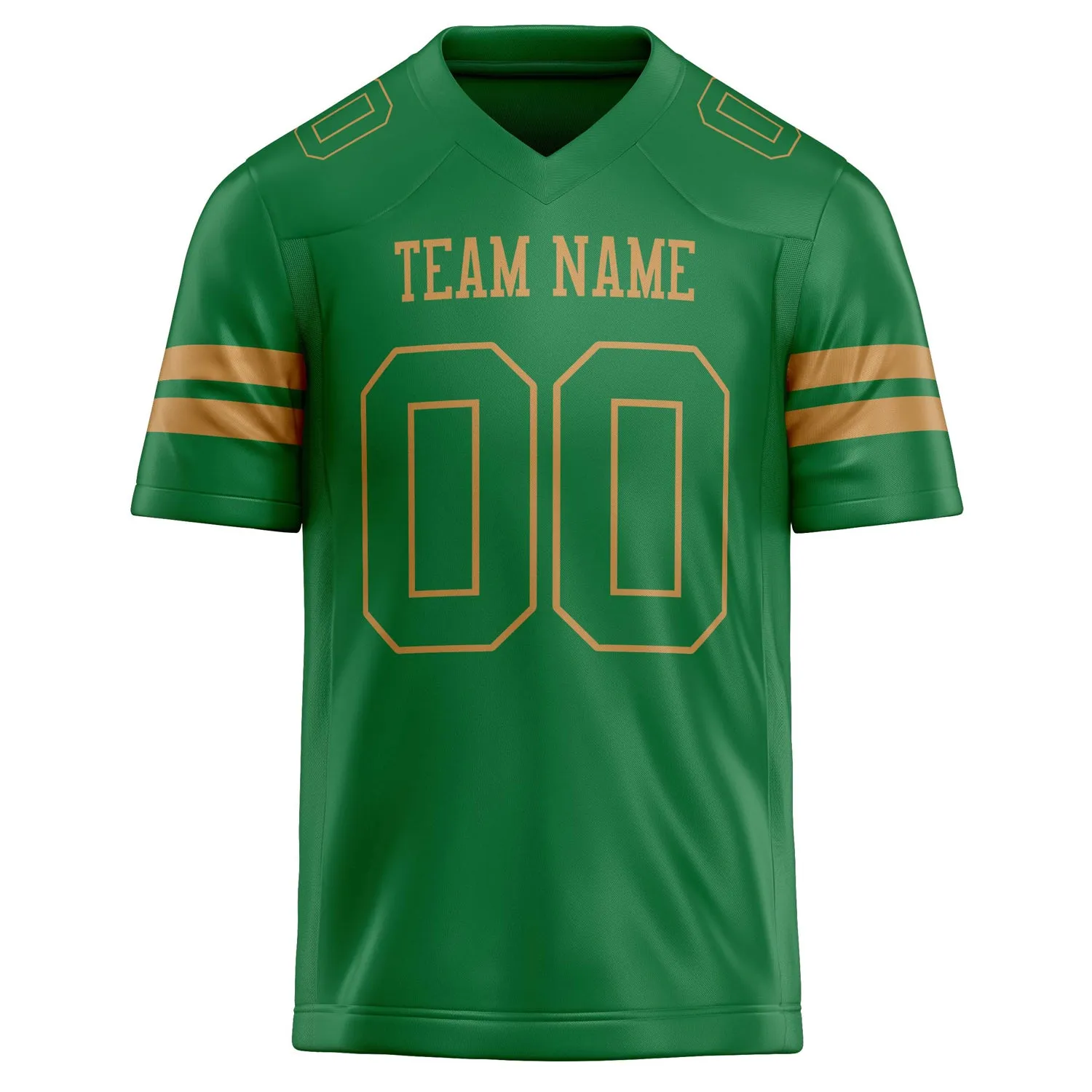 Custom Grass Green old gold Solid Colour Football Jersey sold by Tailorly product image thumbnail 2
