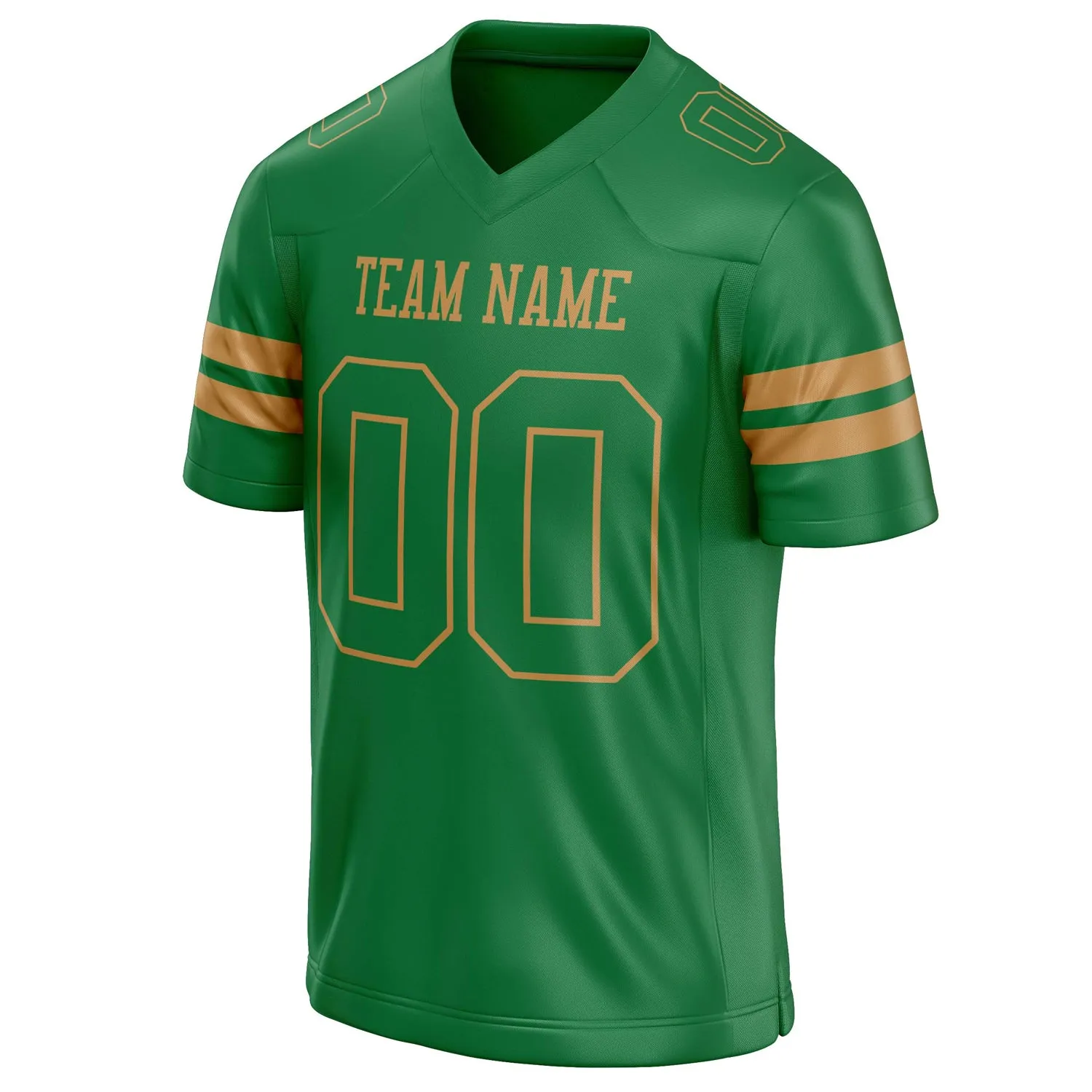 Custom Grass Green old gold Solid Colour Football Jersey sold by Tailorly product image thumbnail 3