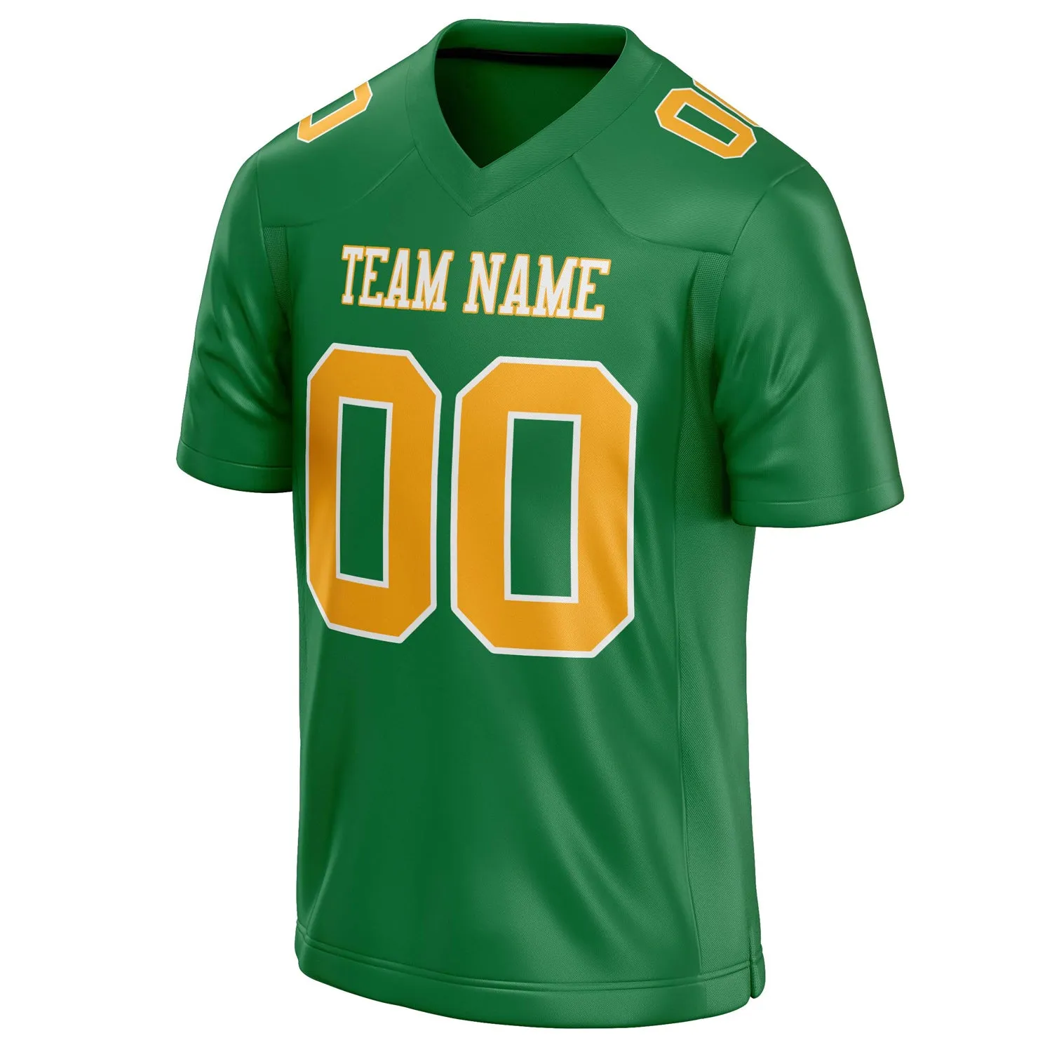 Custom Grass Green gold Solid Colour Football Jersey sold by Tailorly product image thumbnail 3