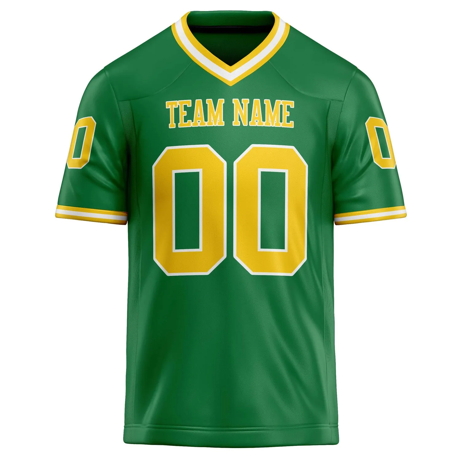 Custom Grass Green gold Solid Colour Football Jersey sold by Tailorly product image thumbnail 2