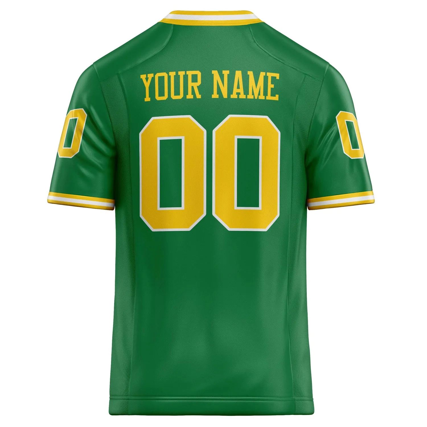 Custom Grass Green gold Solid Colour Football Jersey sold by Tailorly product image thumbnail 4