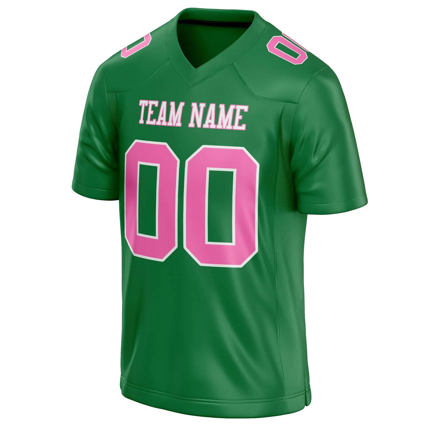 Custom Grass Green pink Solid Colour Football Jersey sold by Tailorly product image thumbnail 3