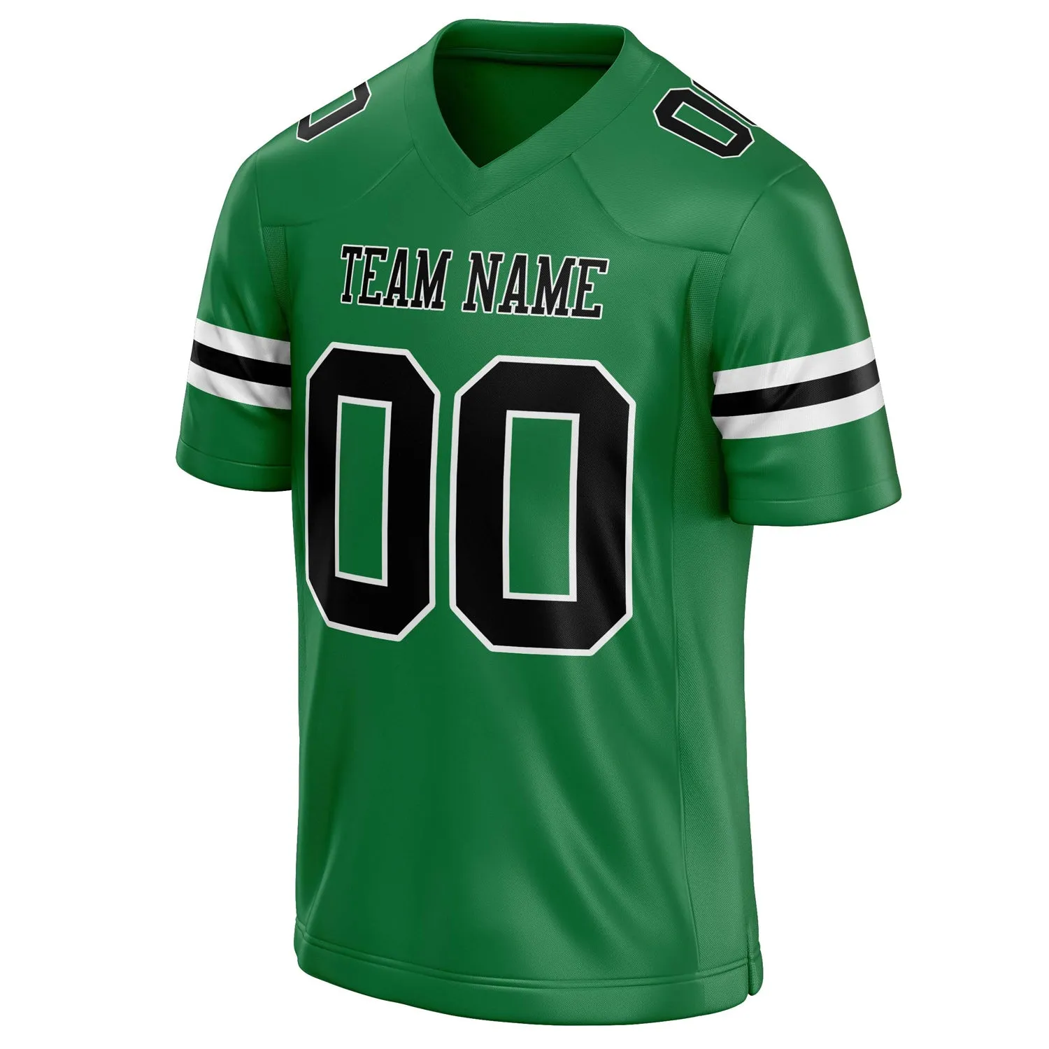 Custom Grass Green Black Solid Colour Football Jersey sold by Tailorly product image thumbnail 3