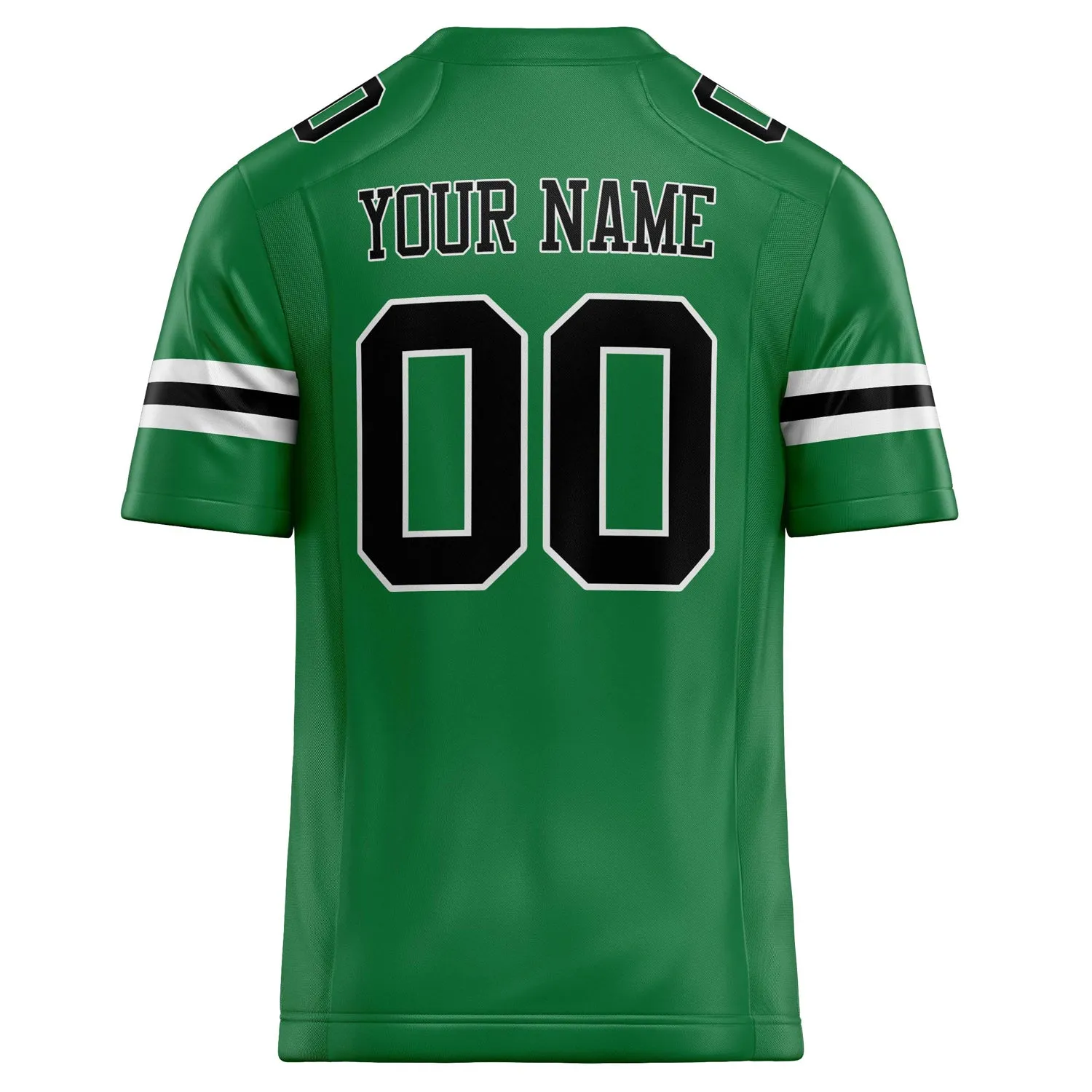 Custom Grass Green Black Solid Colour Football Jersey sold by Tailorly product image thumbnail 4