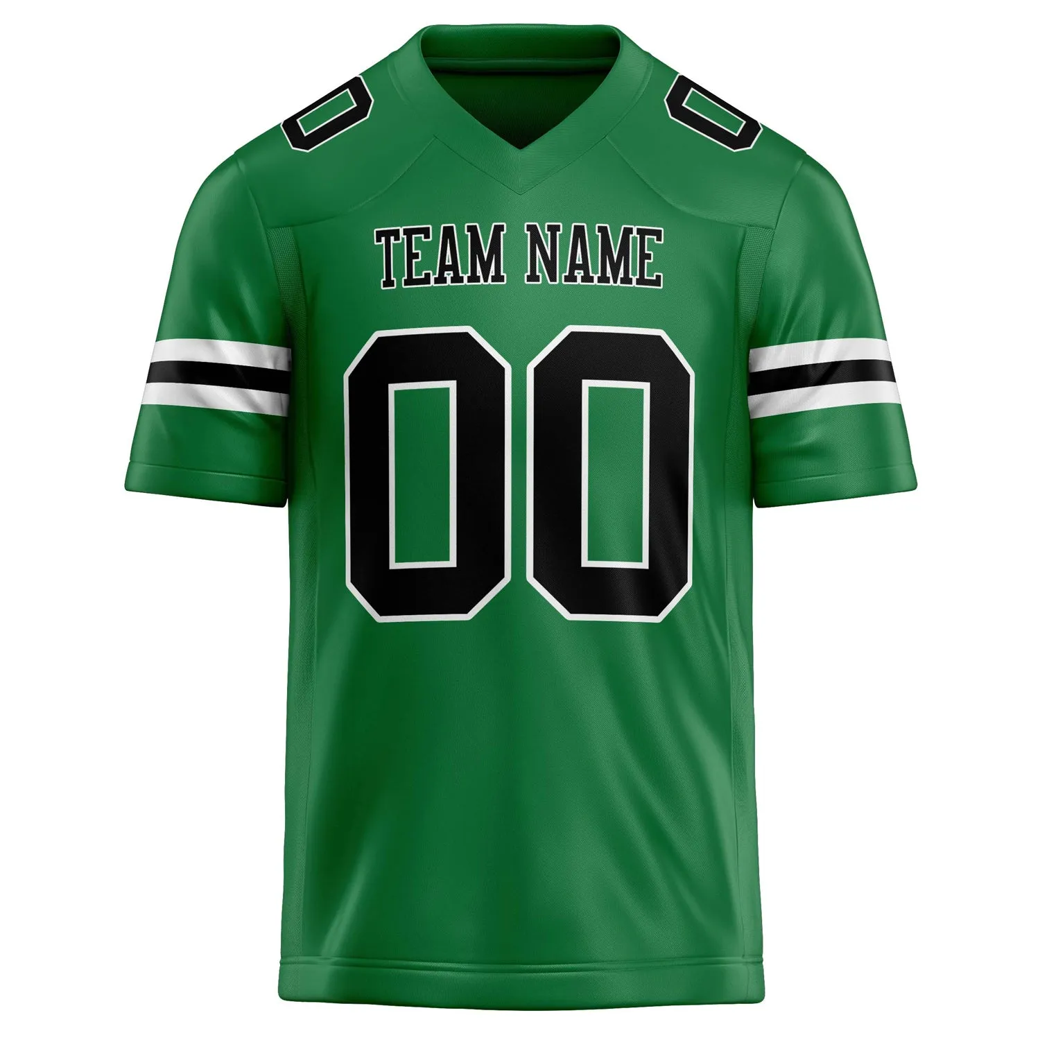 Custom Grass Green Black Solid Colour Football Jersey sold by Tailorly product image thumbnail 2