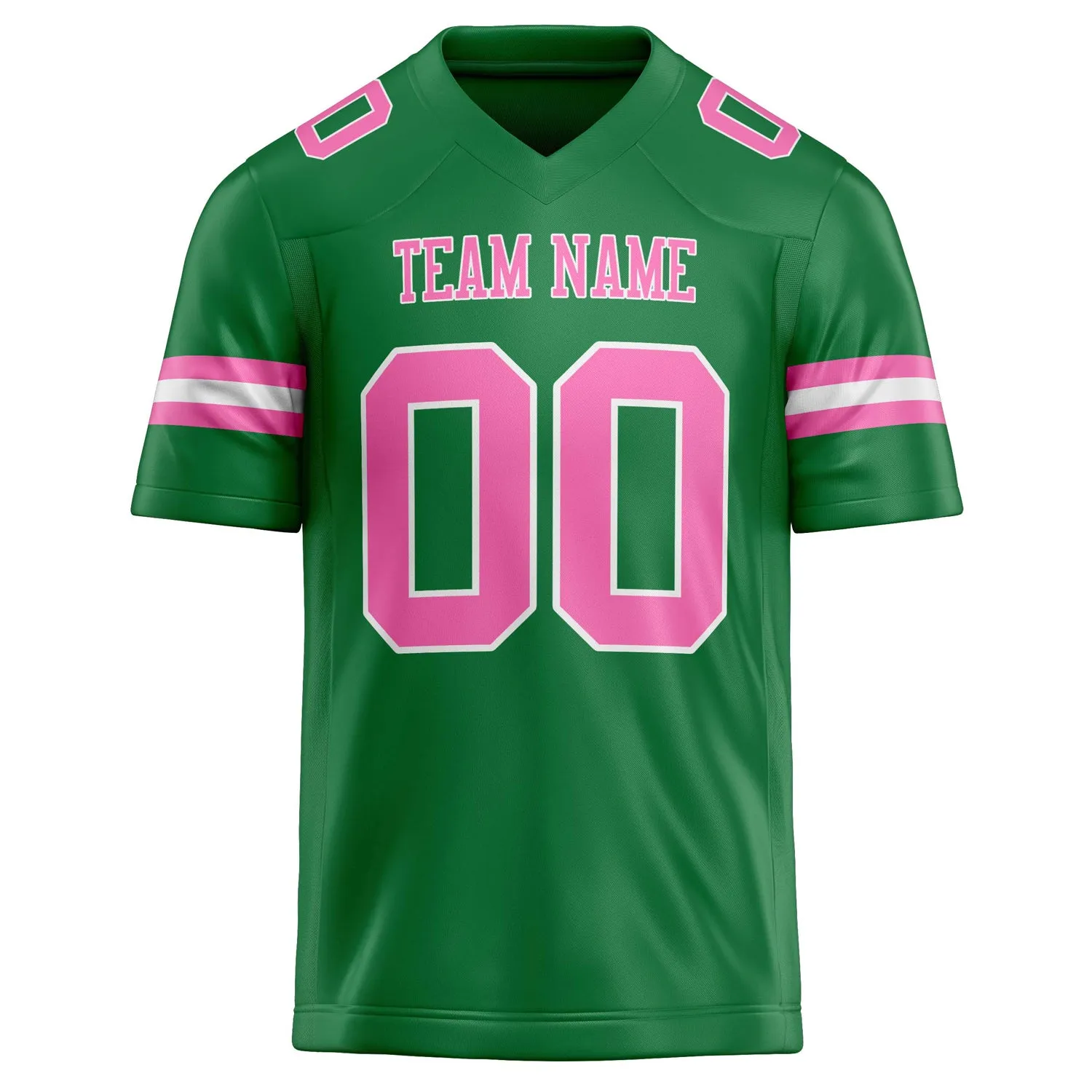 Custom Grass Green pink Solid Colour Football Jersey sold by Tailorly product image thumbnail 2