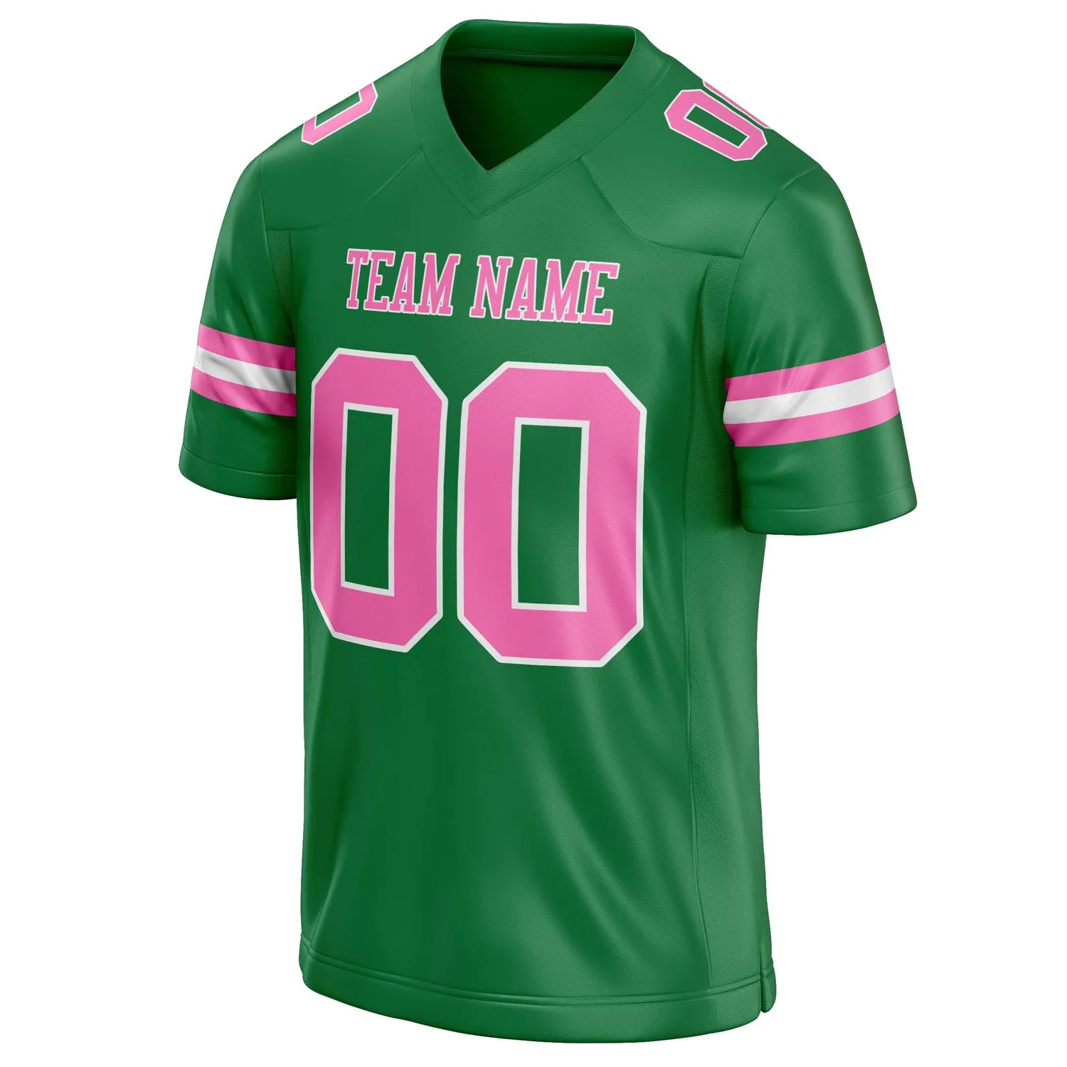 Custom Grass Green pink Solid Colour Football Jersey sold by Tailorly product image thumbnail 3