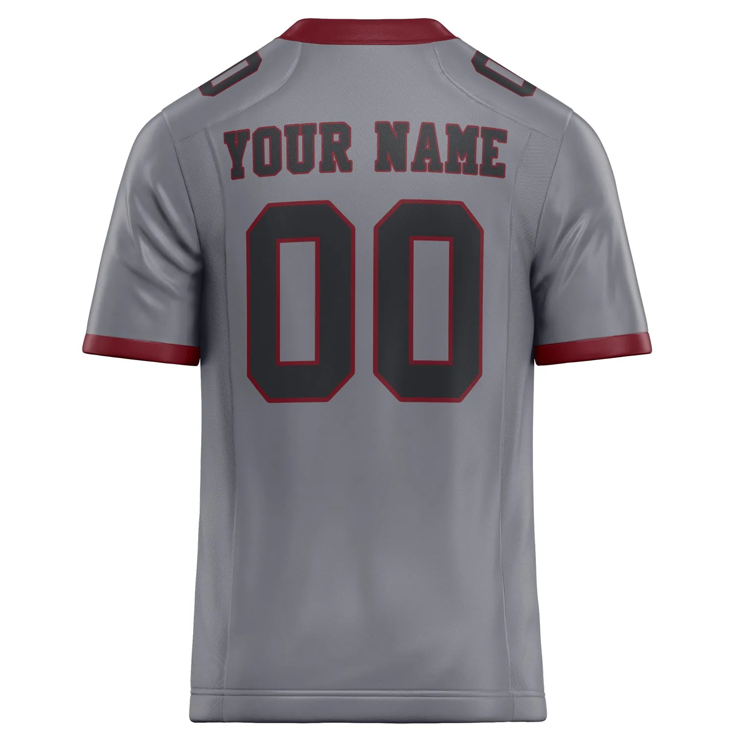 Custom Gray Black Solid Colour Football Jersey sold by Tailorly product image thumbnail 4