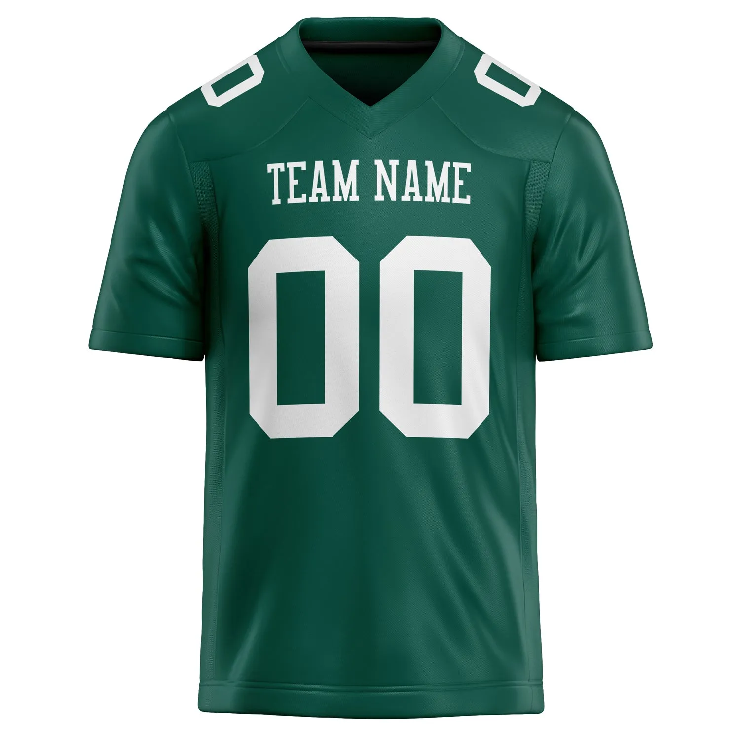 Custom Kelly Green White Solid Colour Football Jersey sold by Tailorly product image thumbnail 2