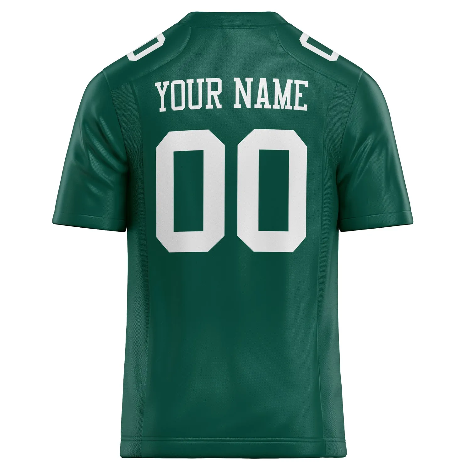 Custom Kelly Green White Solid Colour Football Jersey sold by Tailorly product image thumbnail 4