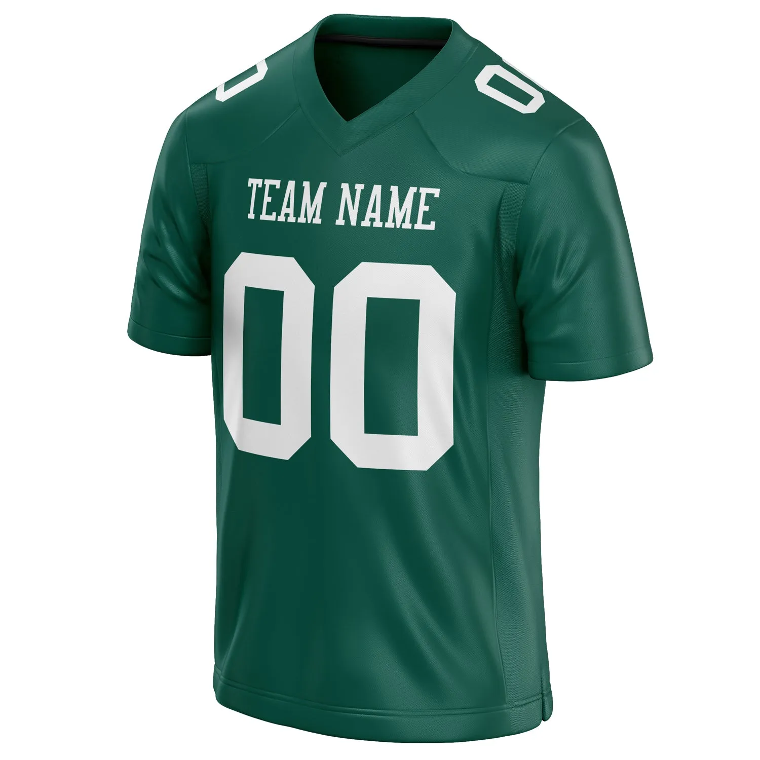 Custom Kelly Green White Solid Colour Football Jersey sold by Tailorly product image thumbnail 3