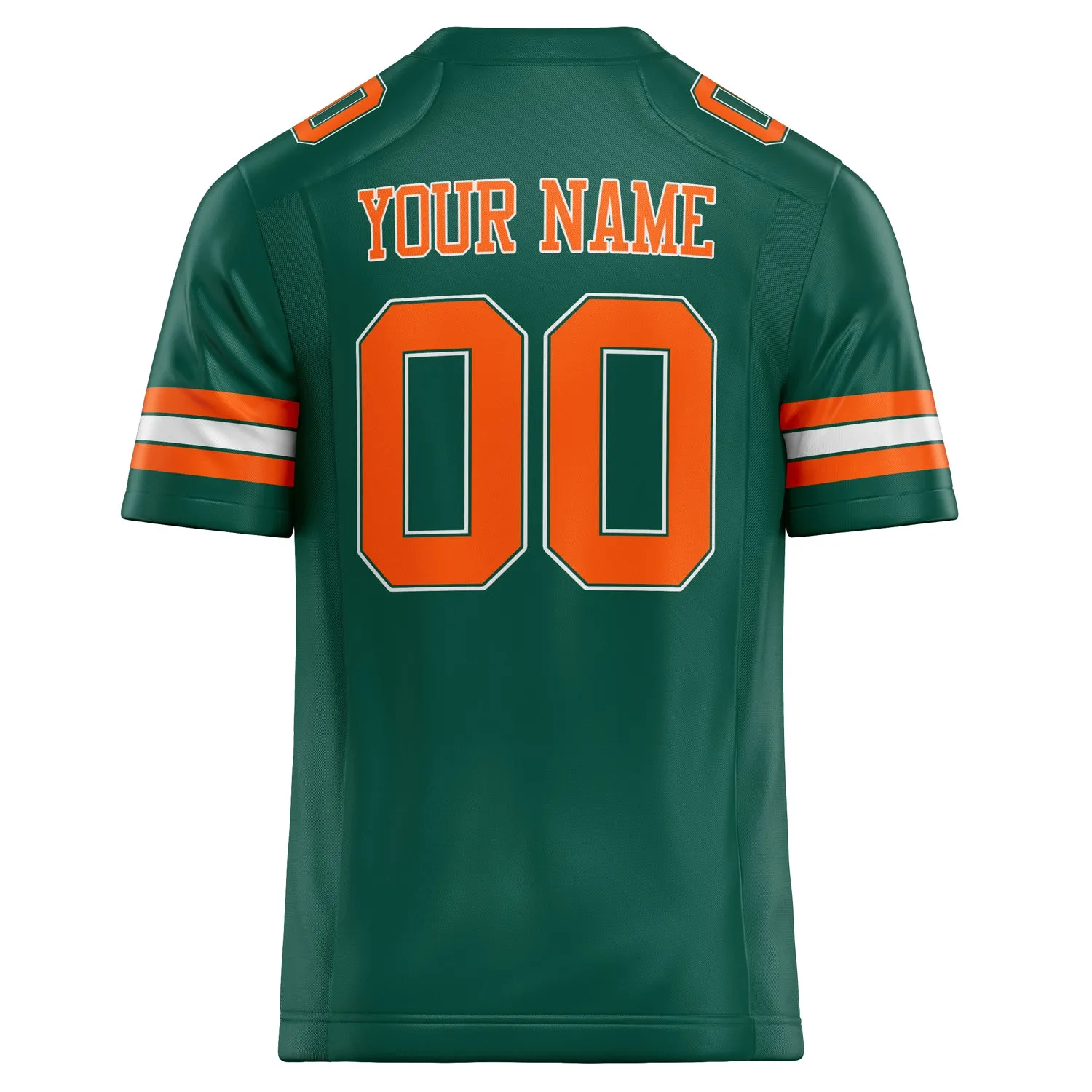 Custom Kelly Green orange Solid Colour Football Jersey sold by Tailorly product image thumbnail 4