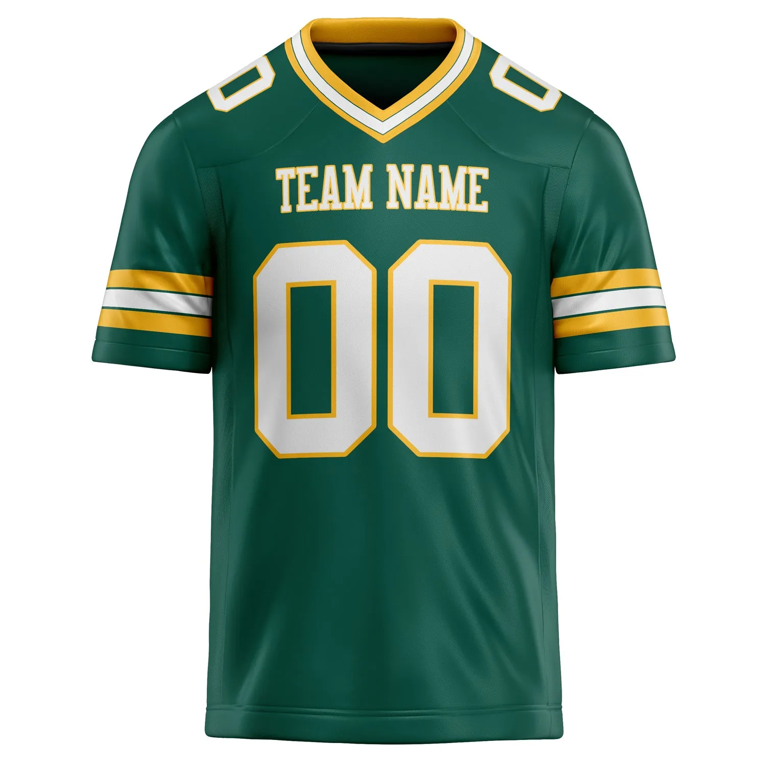 Custom Kelly Green White Solid Colour Football Jersey sold by Tailorly product image thumbnail 2