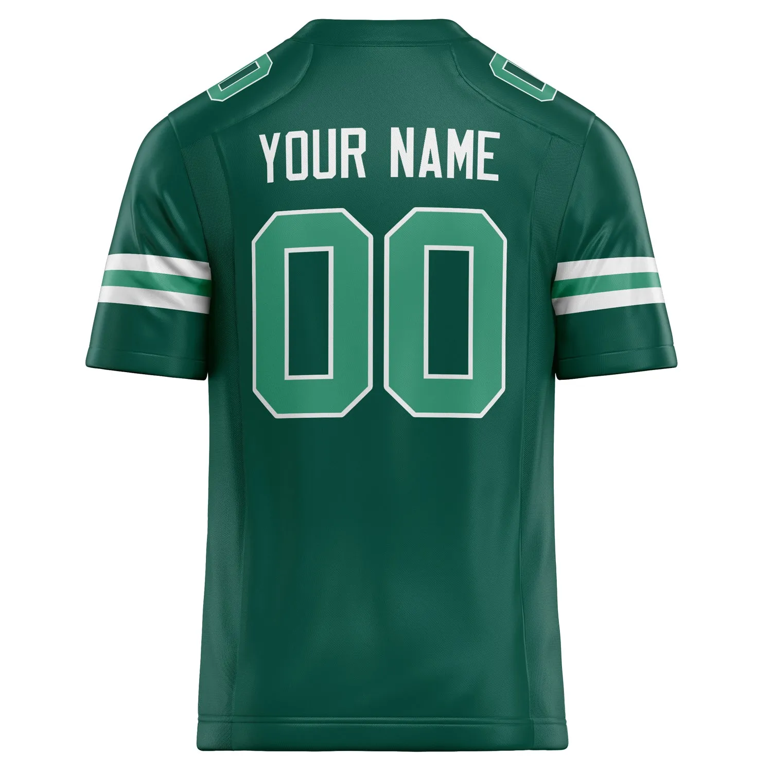 Custom Kelly Green teal Solid Colour Football Jersey sold by Tailorly product image thumbnail 4