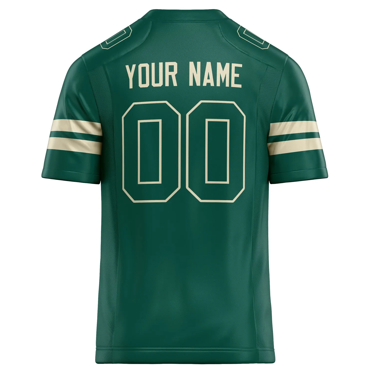 Custom Kelly Green cream Solid Colour Football Jersey sold by Tailorly product image thumbnail 4