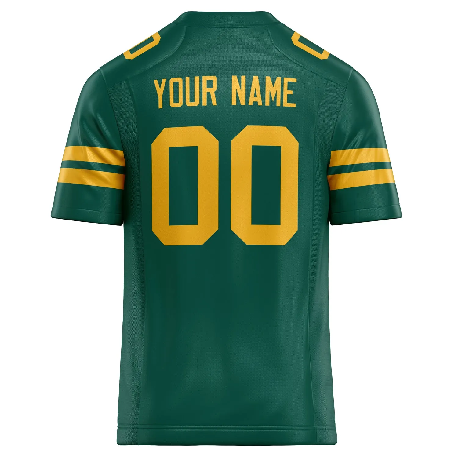 Custom Kelly Green gold Solid Colour Football Jersey sold by Tailorly product image thumbnail 4