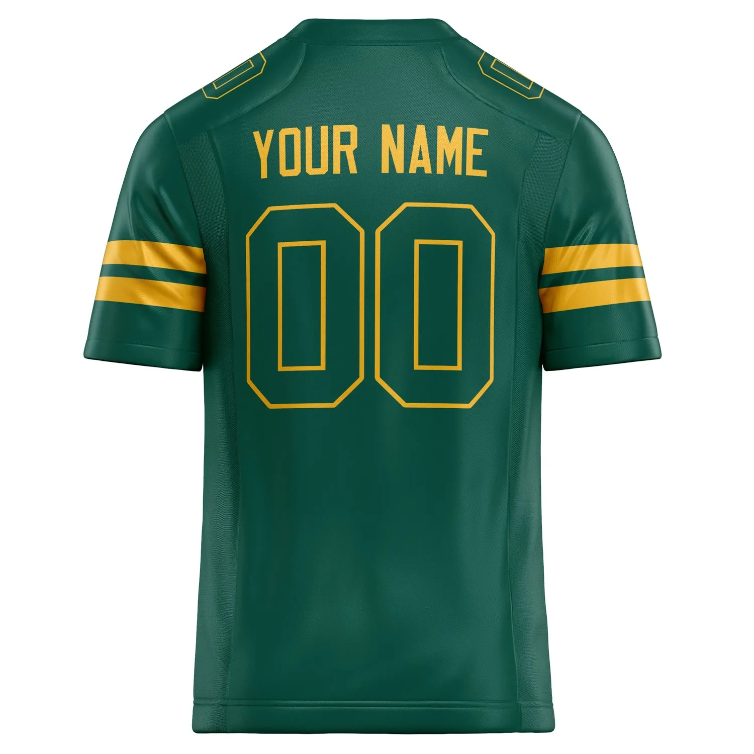 Custom Kelly Green gold Solid Colour Football Jersey sold by Tailorly product image thumbnail 4