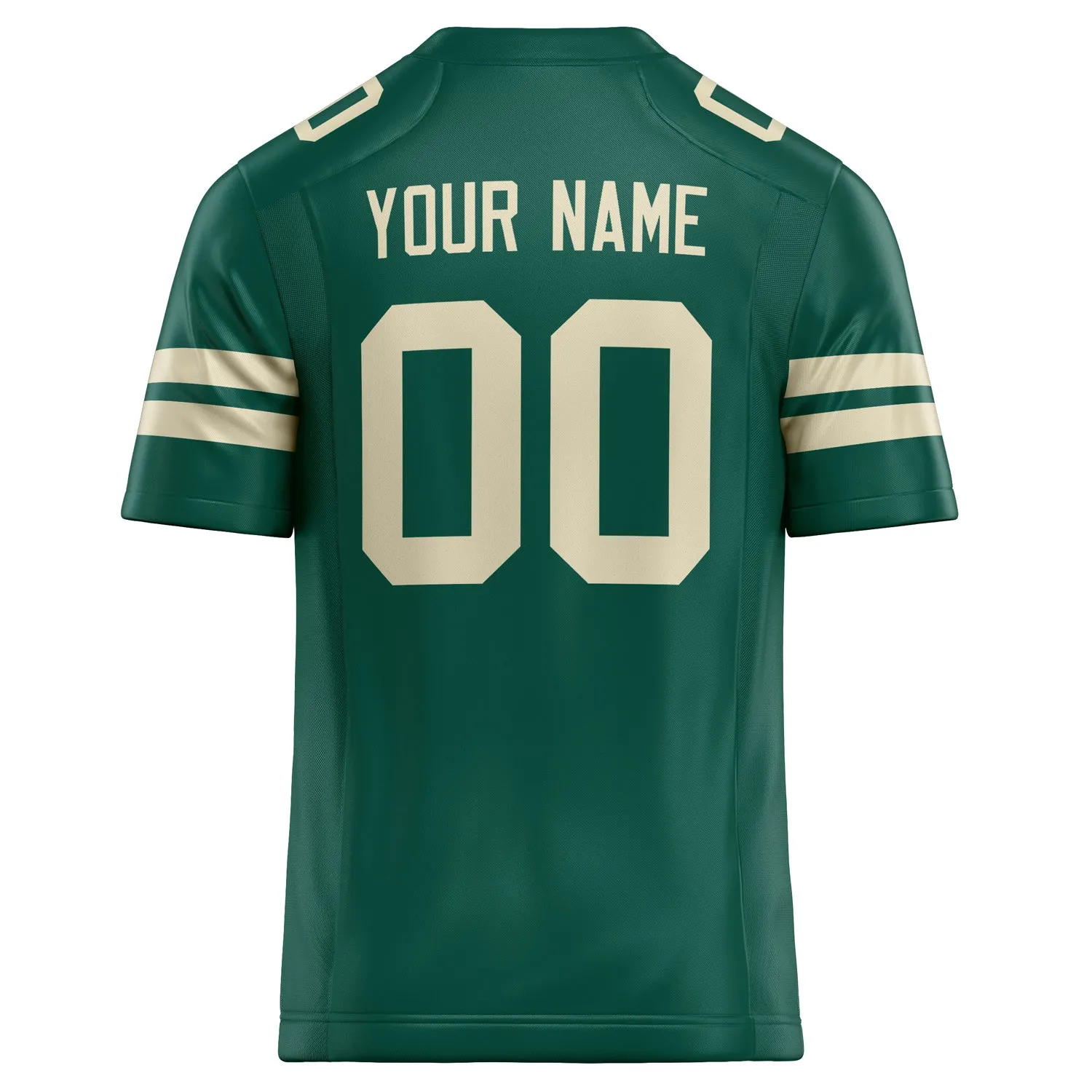 Custom Kelly Green cream Solid Colour Football Jersey sold by Tailorly product image thumbnail 4