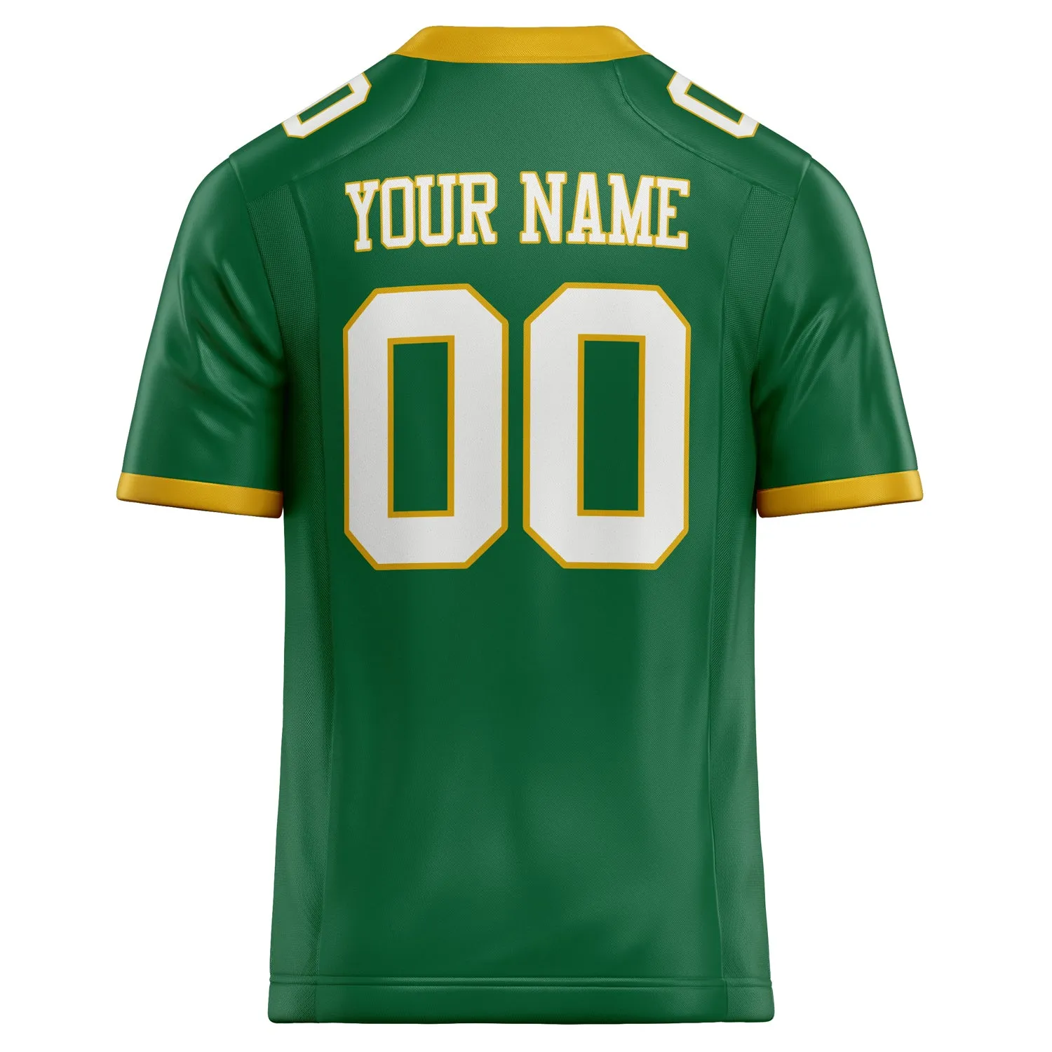 Custom Kelly Green White Solid Colour Football Jersey sold by Tailorly product image thumbnail 4