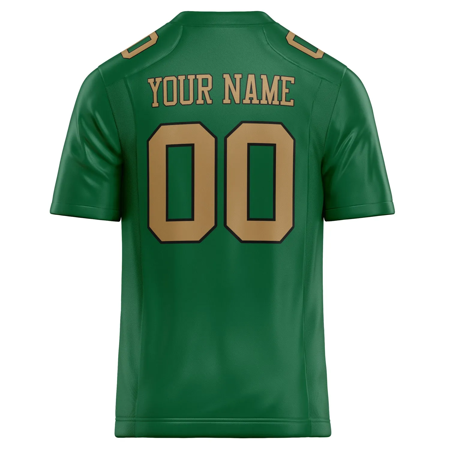 Custom Kelly Green old gold Solid Colour Football Jersey sold by Tailorly product image thumbnail 4