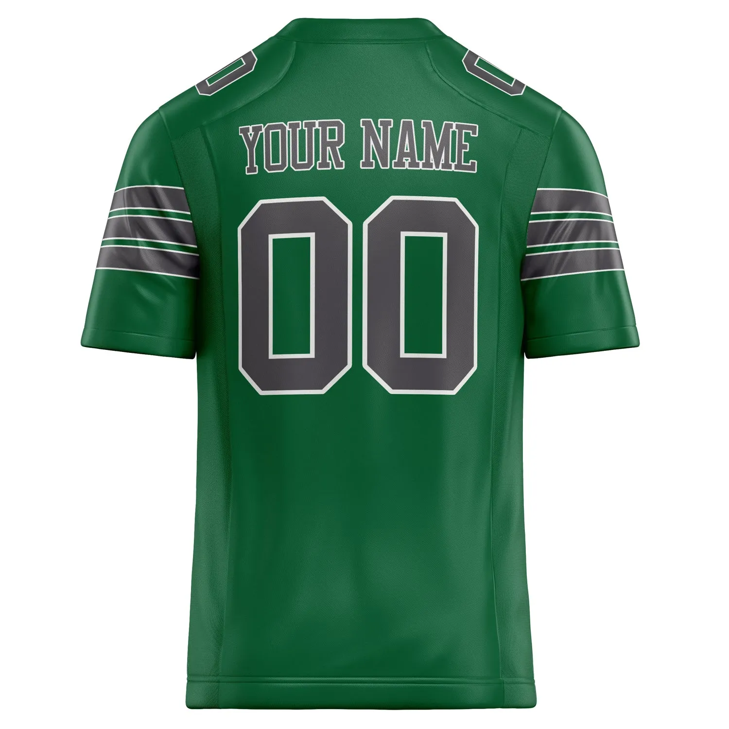 Custom Kelly Green gray Solid Colour Football Jersey sold by Tailorly product image thumbnail 4