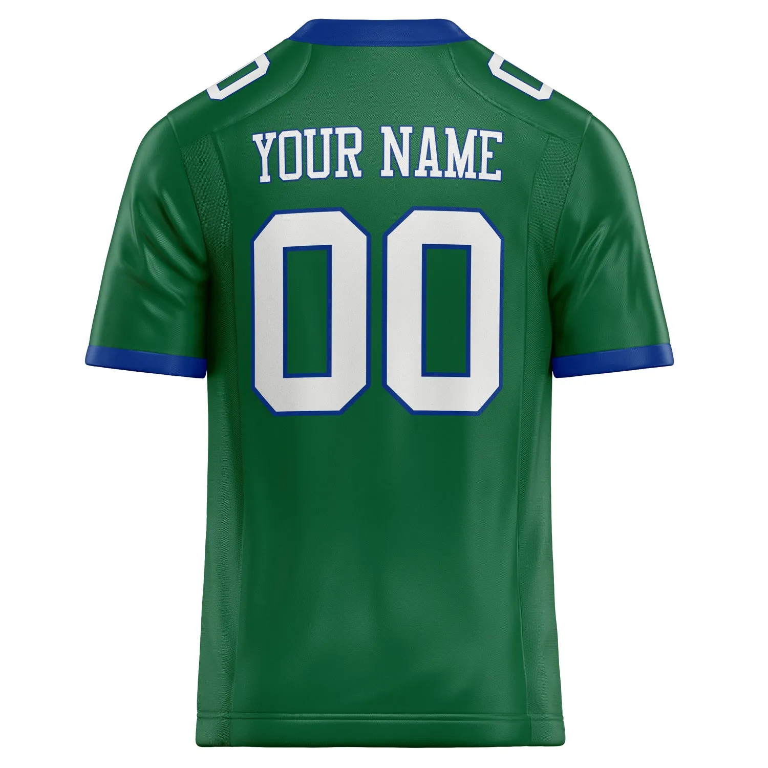 Custom Kelly Green White Solid Colour Football Jersey sold by Tailorly product image thumbnail 4