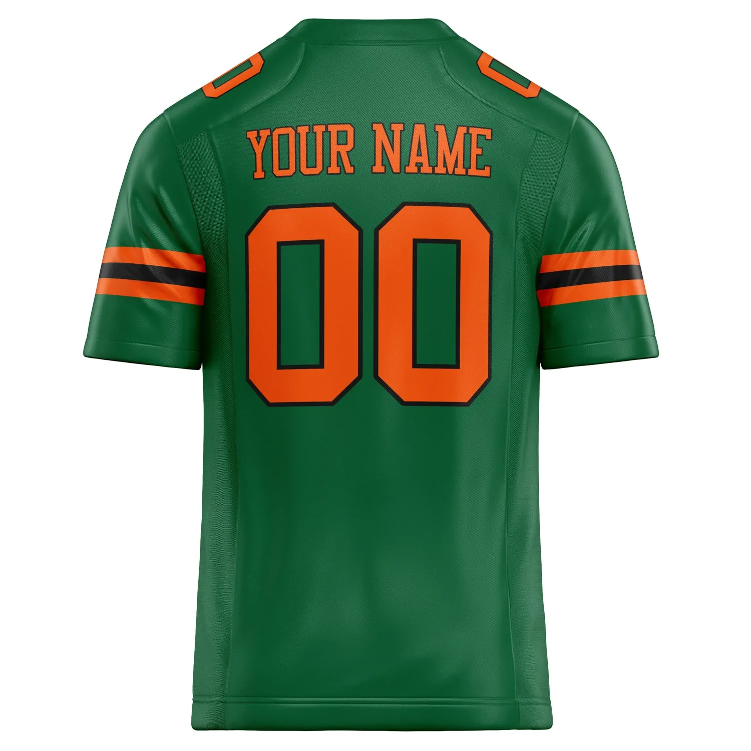 Custom Kelly Green orange Solid Colour Football Jersey sold by Tailorly product image thumbnail 4