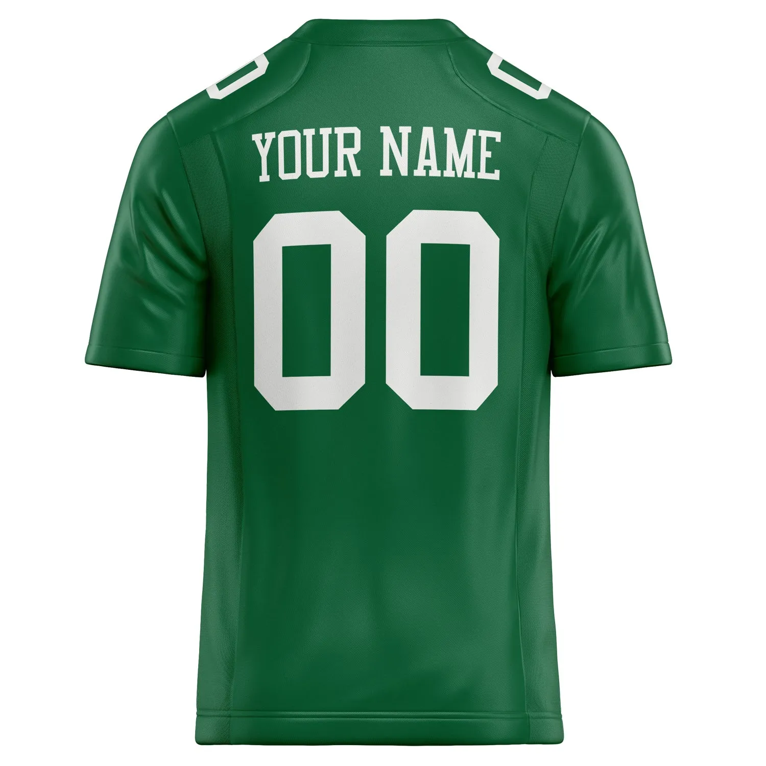 Custom Kelly Green White Solid Colour Football Jersey sold by Tailorly product image thumbnail 4