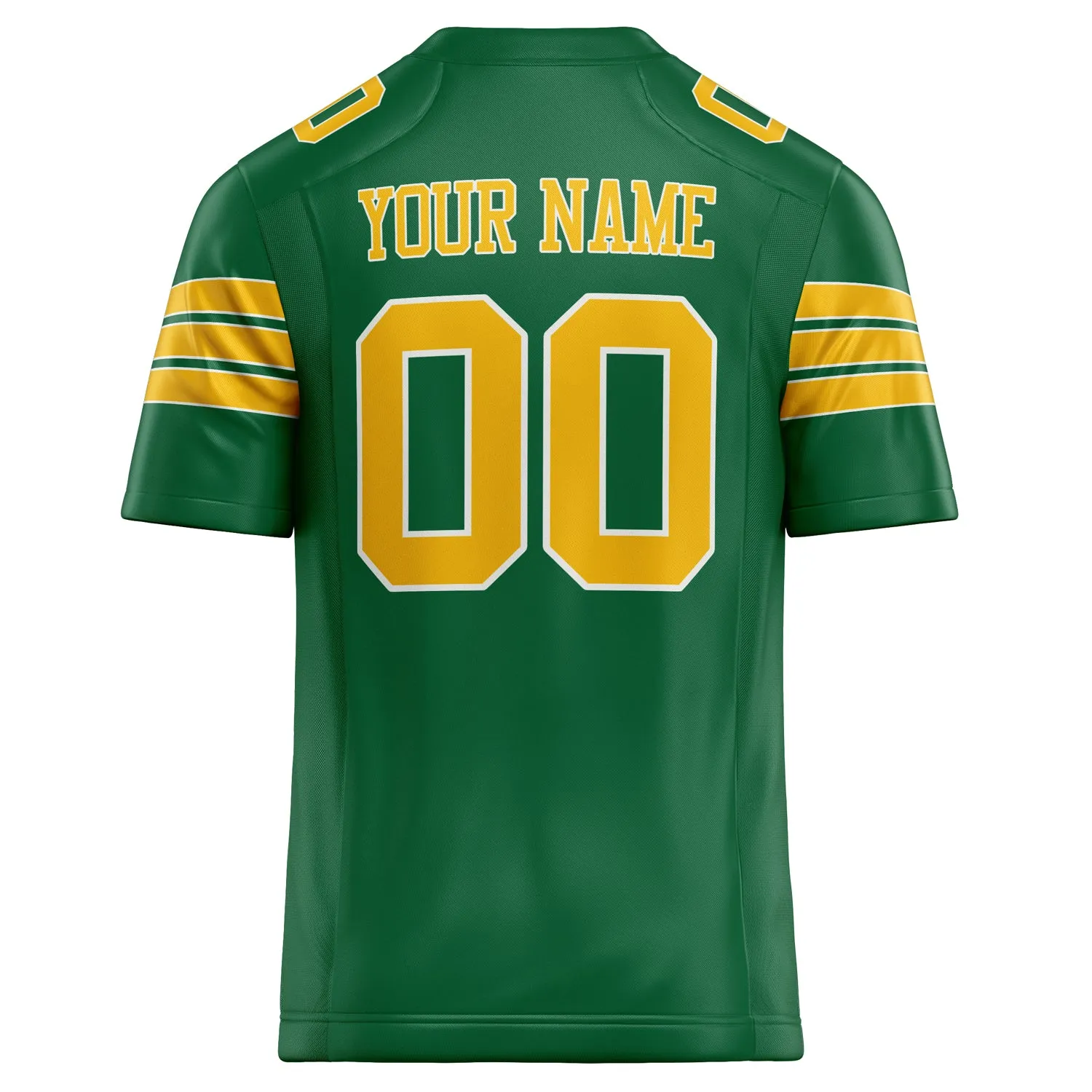 Custom Kelly Green gold Solid Colour Football Jersey sold by Tailorly product image thumbnail 4