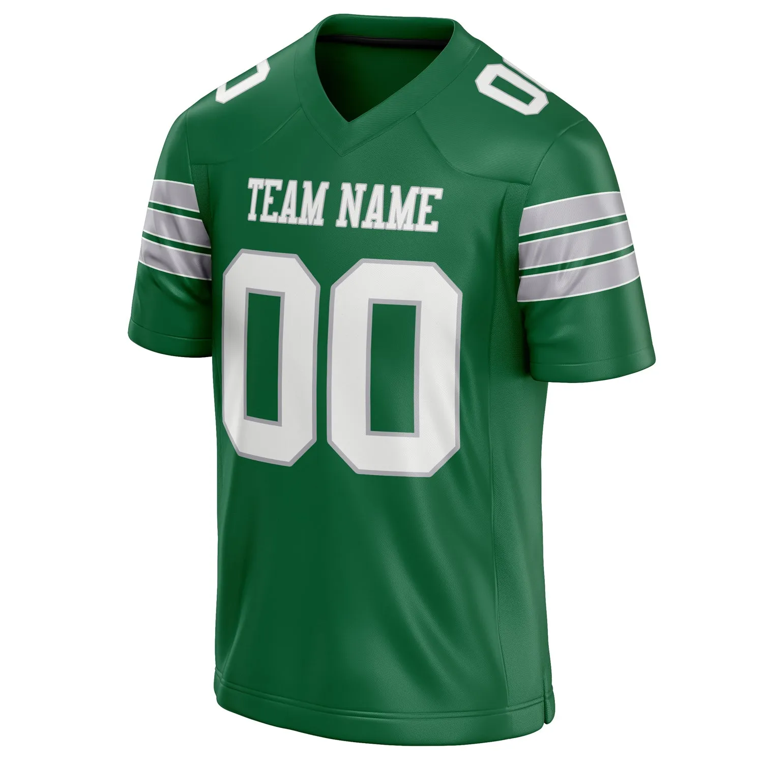 Custom Kelly Green White Solid Colour Football Jersey sold by Tailorly product image thumbnail 3