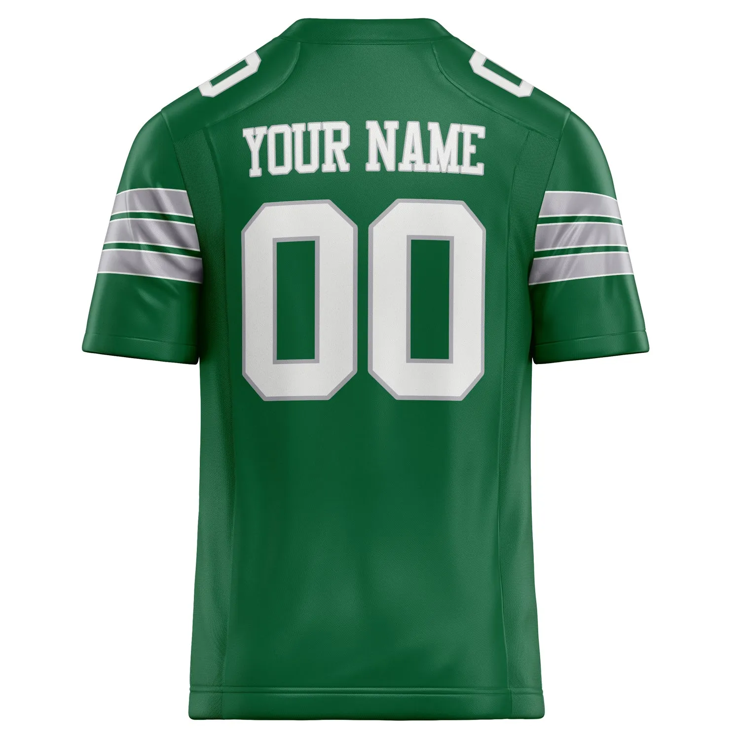Custom Kelly Green White Solid Colour Football Jersey sold by Tailorly product image thumbnail 4