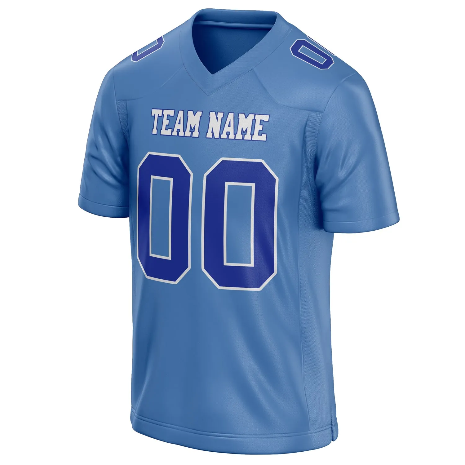 Custom Light Blue royal Solid Colour Football Jersey sold by Tailorly product image thumbnail 3