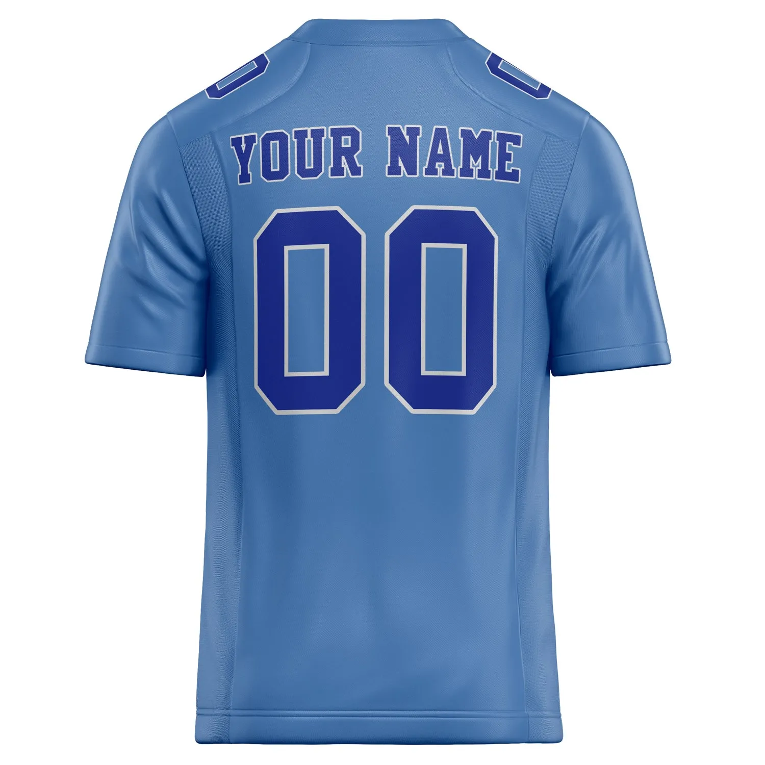 Custom Light Blue royal Solid Colour Football Jersey sold by Tailorly product image thumbnail 4